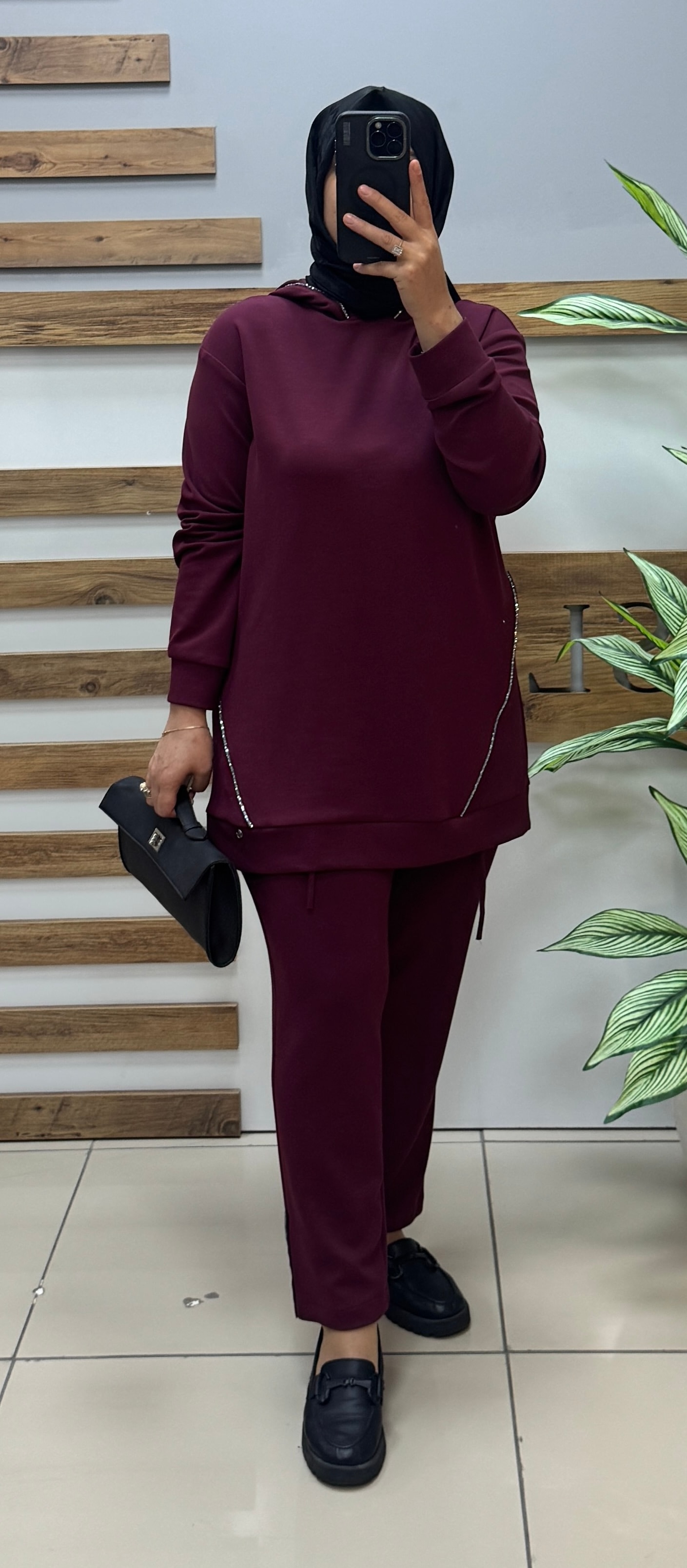 ARMİNE TREND Takım 25KT603 - BORDO