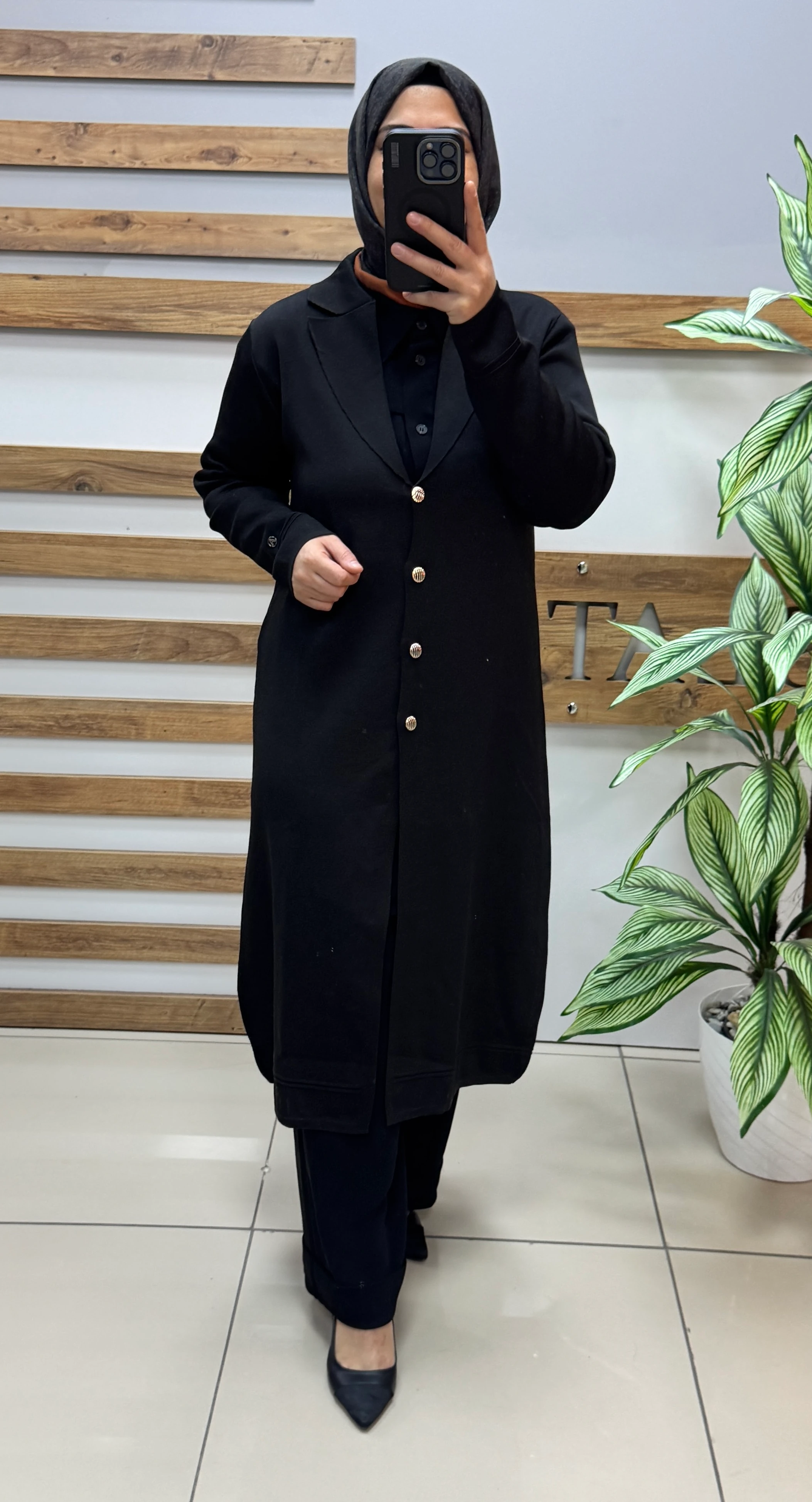 ARMİNE TREND Merserize Hırka 25YTD4121 - SİYAH