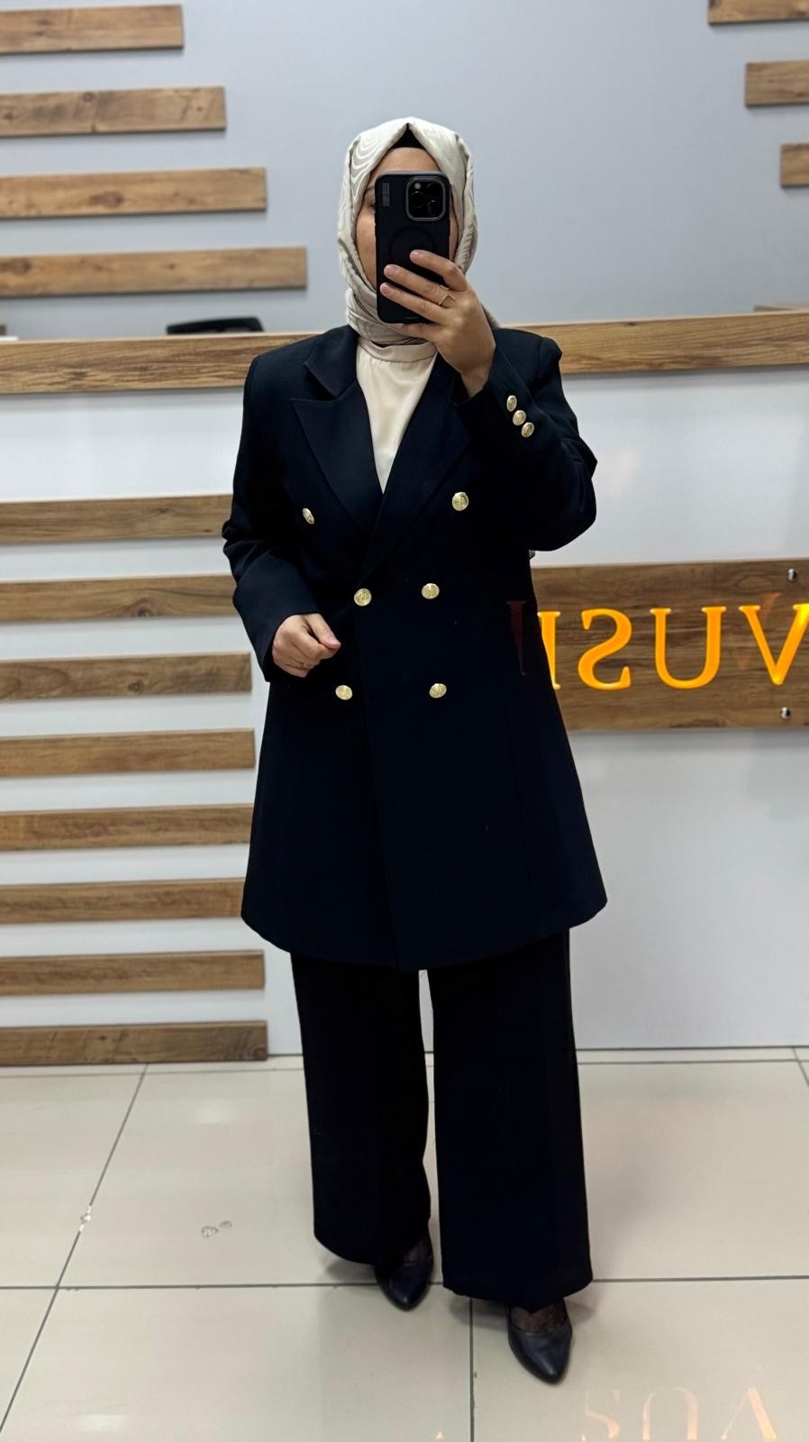 AYŞE AKAY Blazer Ceket 6517 - SİYAH