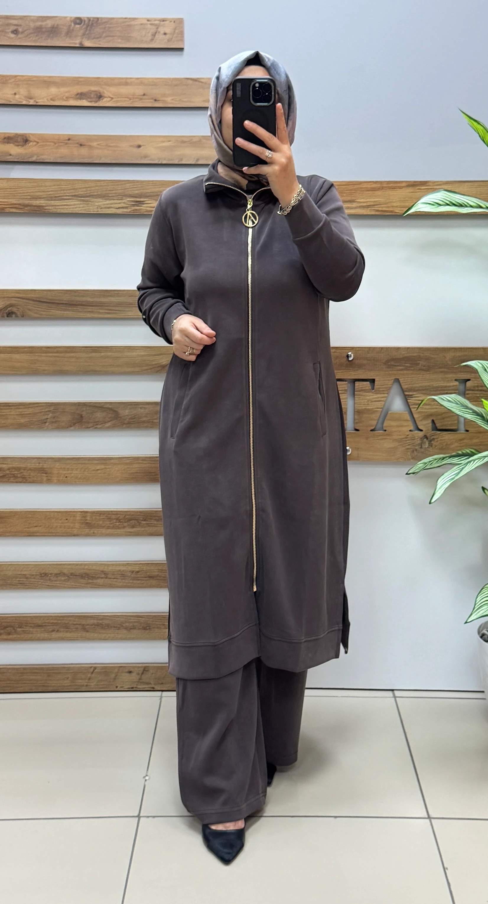 AYŞE AKAY İkili Takım 6532 - KAHVERENGİ