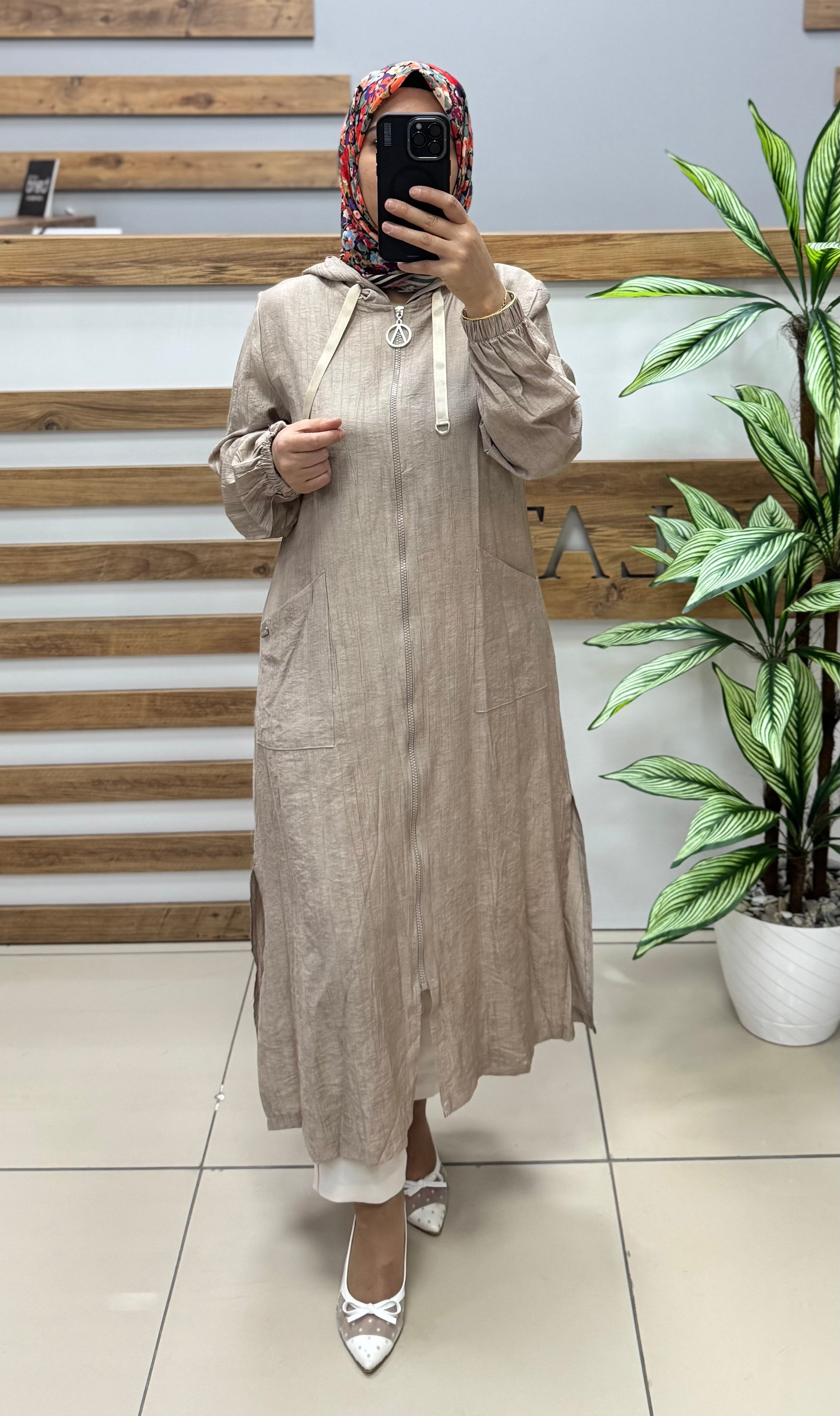 AYŞE AKAY Giy Çık Kap 6522 - VİZON