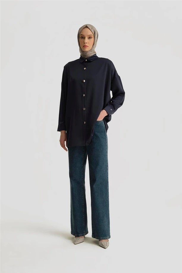 ARMİNE Gömlek ORTD8300-1 - LACİVERT