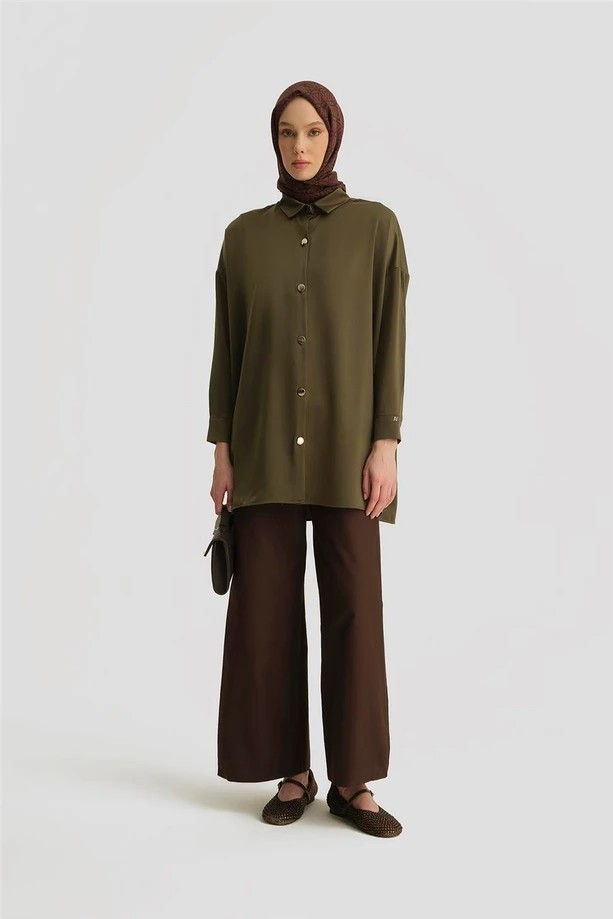 ARMİNE Gömlek ORTD8300-1 - HAKİ