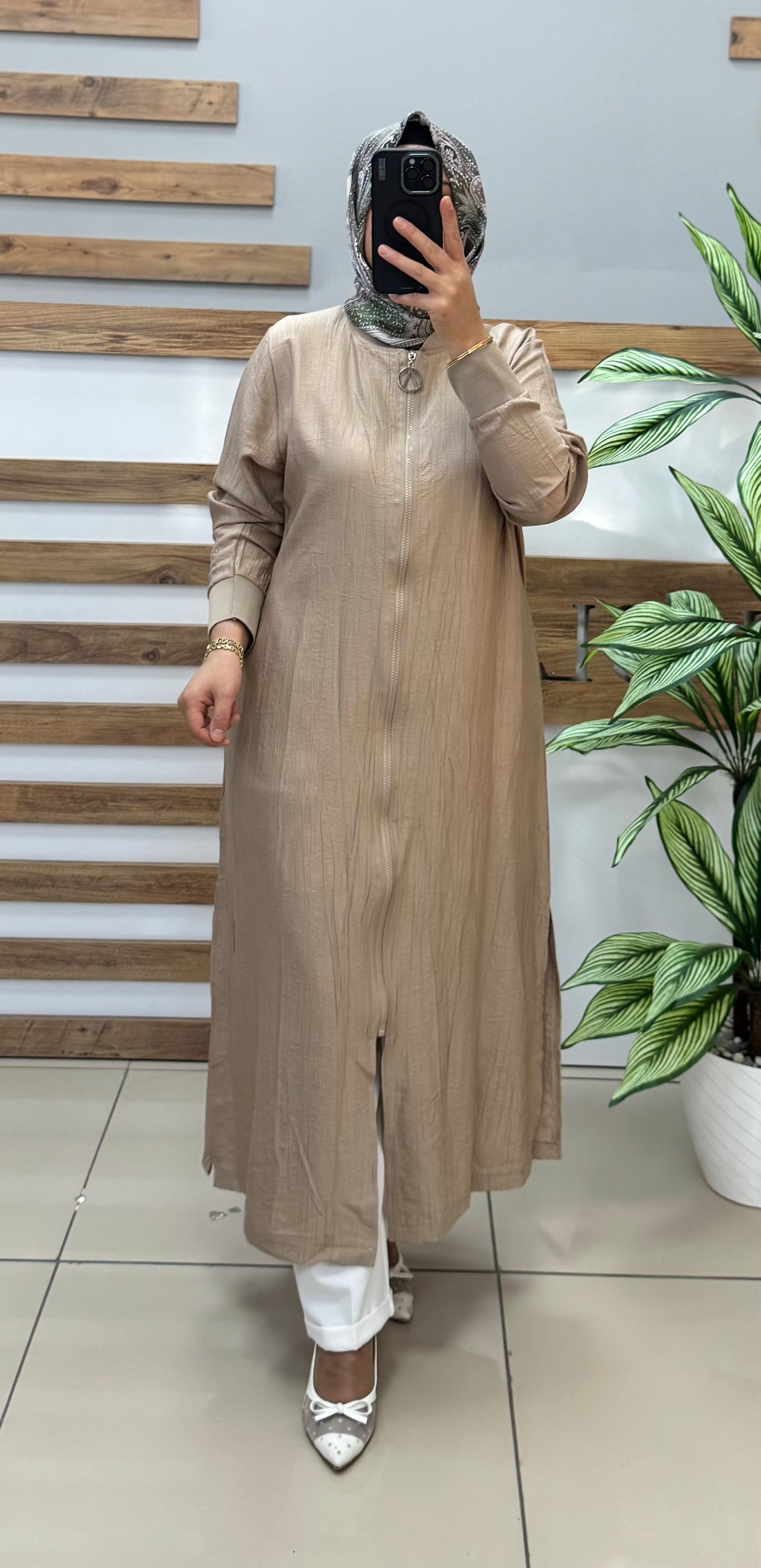 AYŞE AKAY Giy Çık Kap 6525 - VİZON