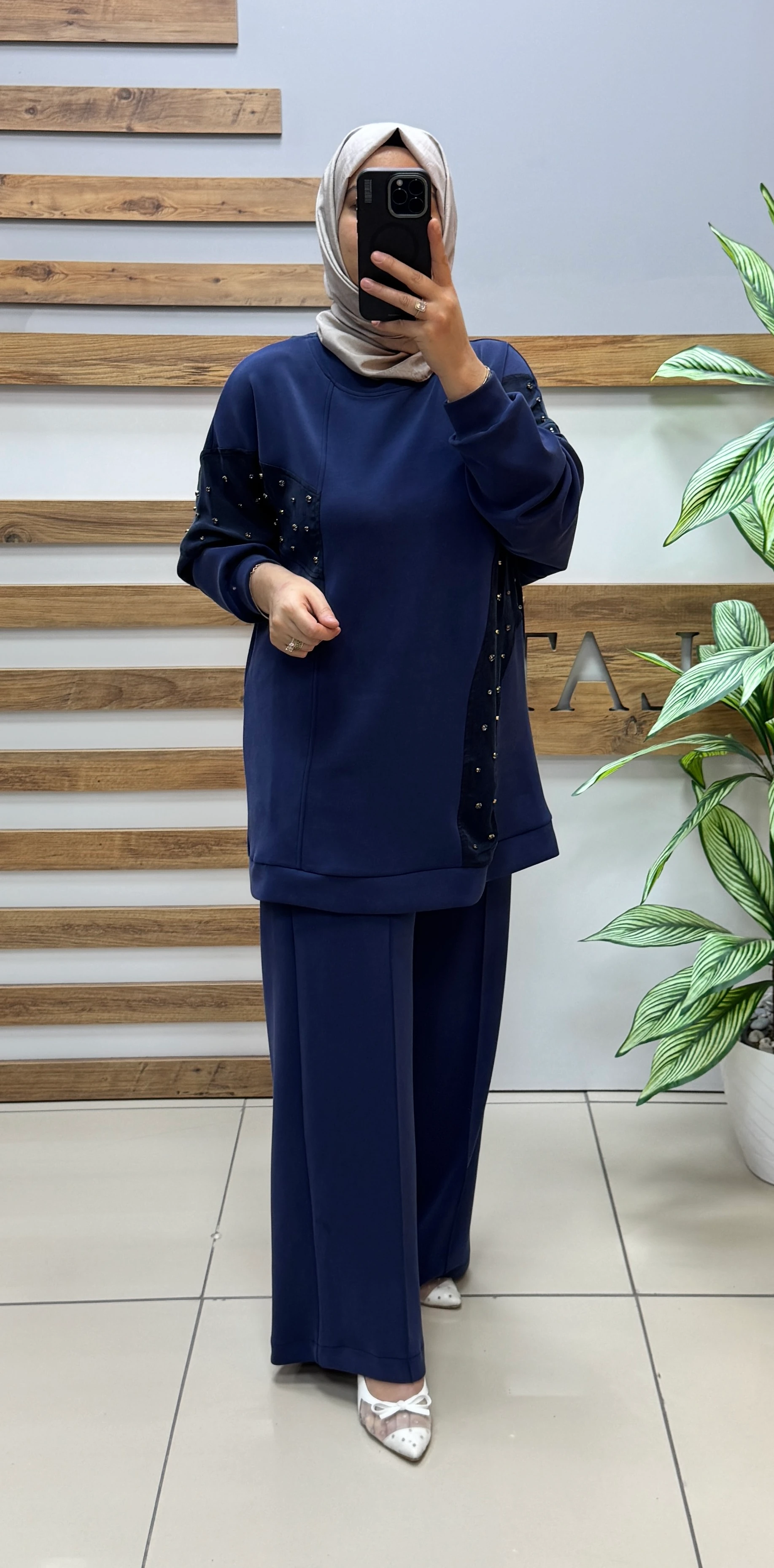 NUSS Pantolonlu Takım NS-26K1037 - LACİVERT