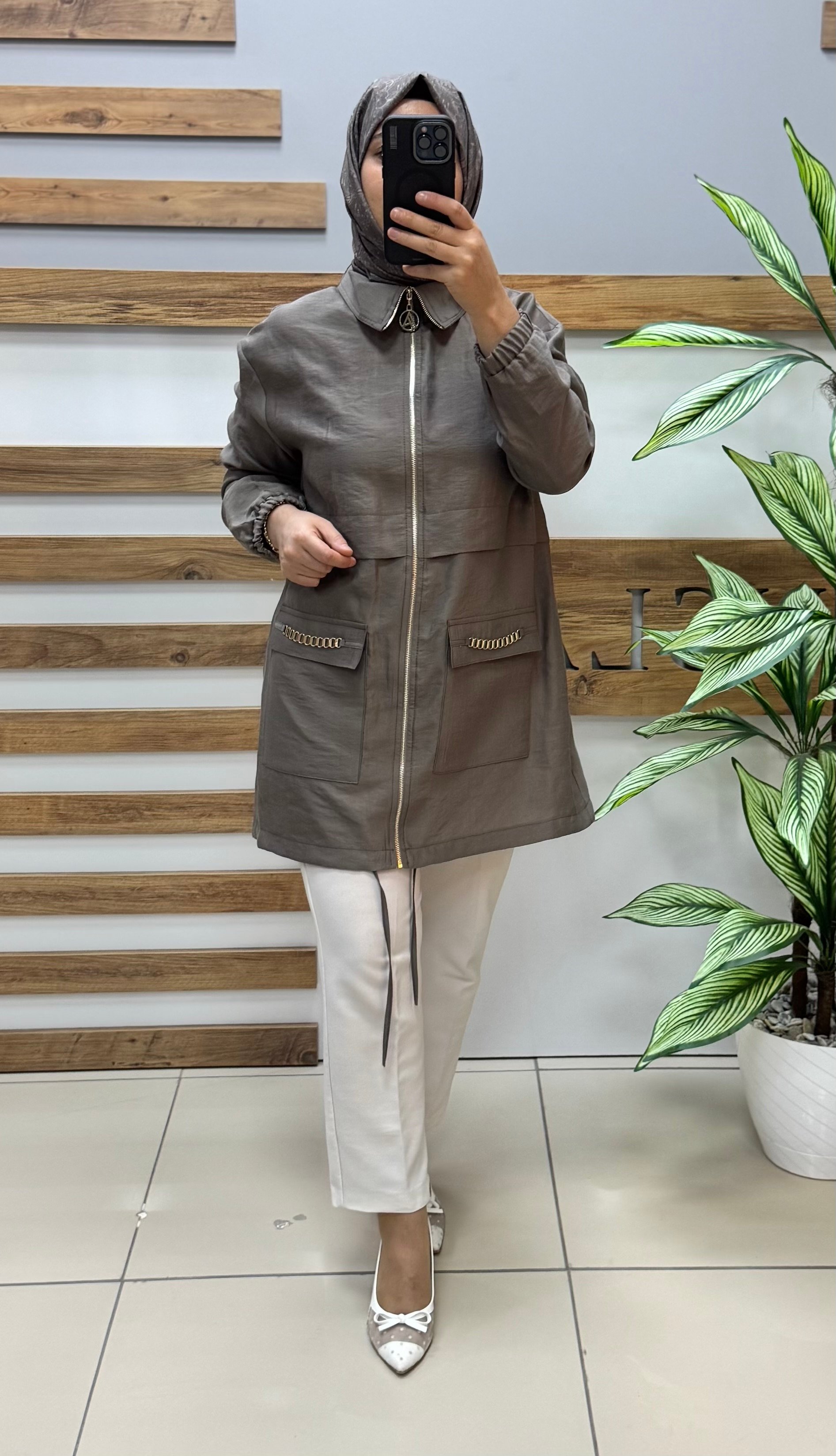 ARMİNE TREND Ceket 25YT559 - KAHVERENGİ