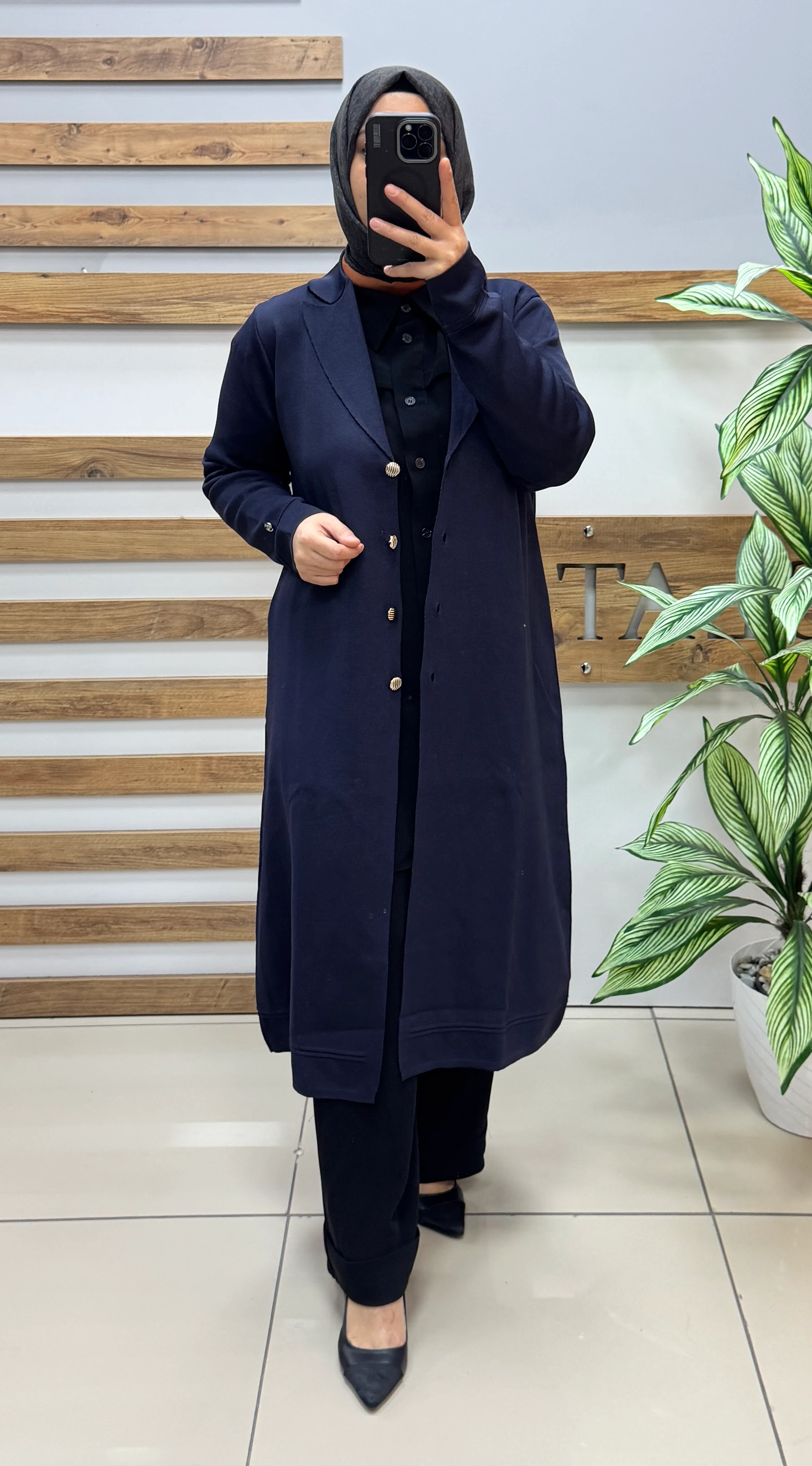 ARMİNE TREND Merserize Hırka 25YTD4121 - LACİVERT