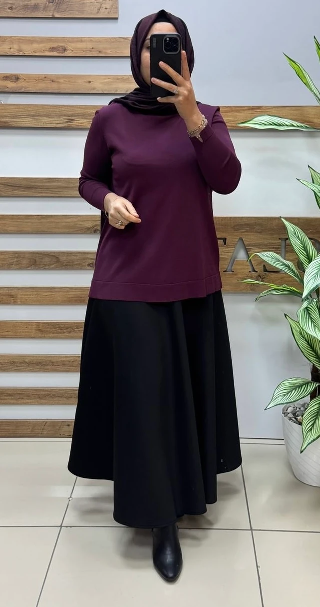 Nuss Merserize Tunik NS-26K902 - BORDO