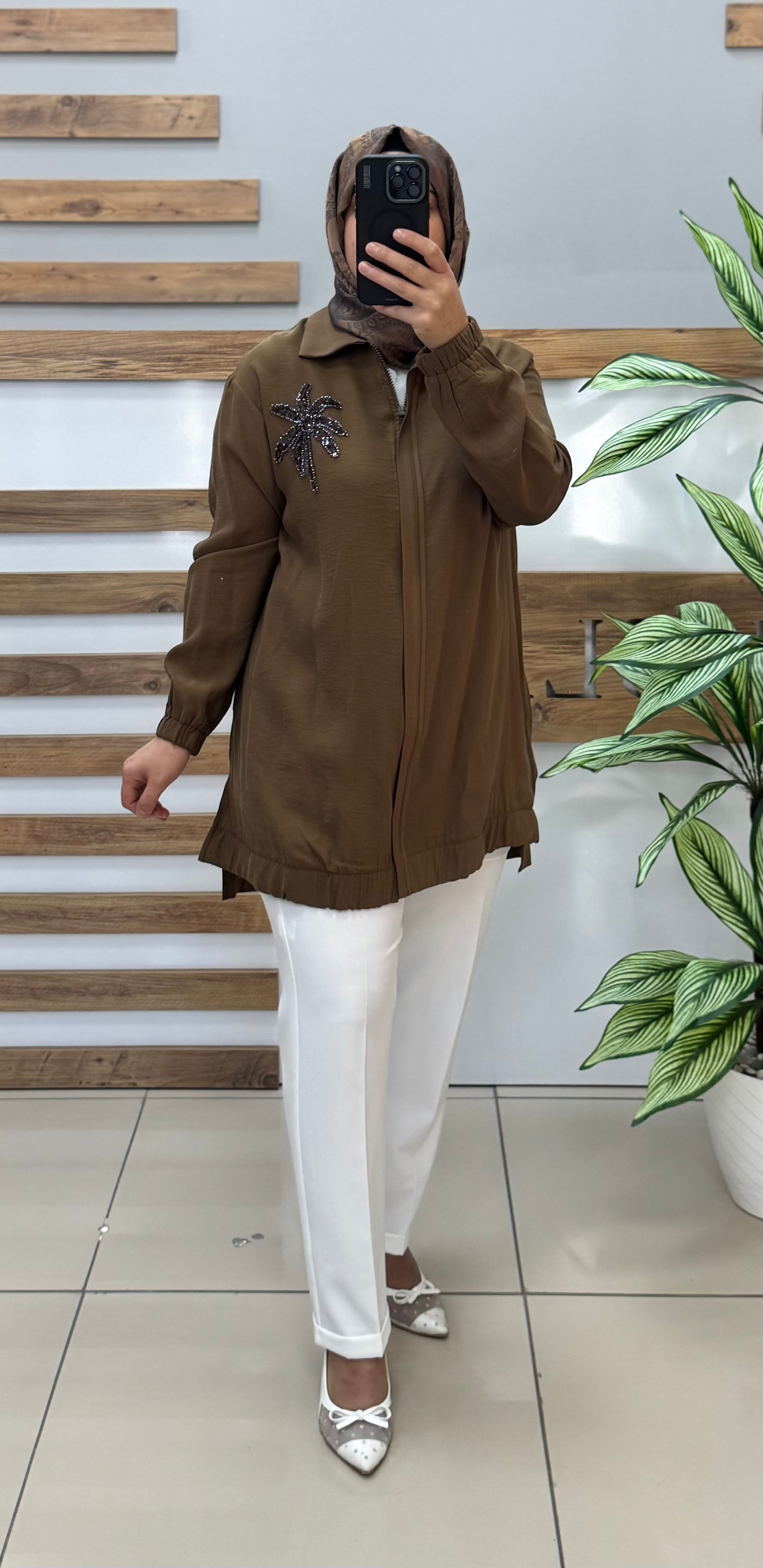 ARMİNE TREND Ceket 25YT466 - KAHVERENGİ