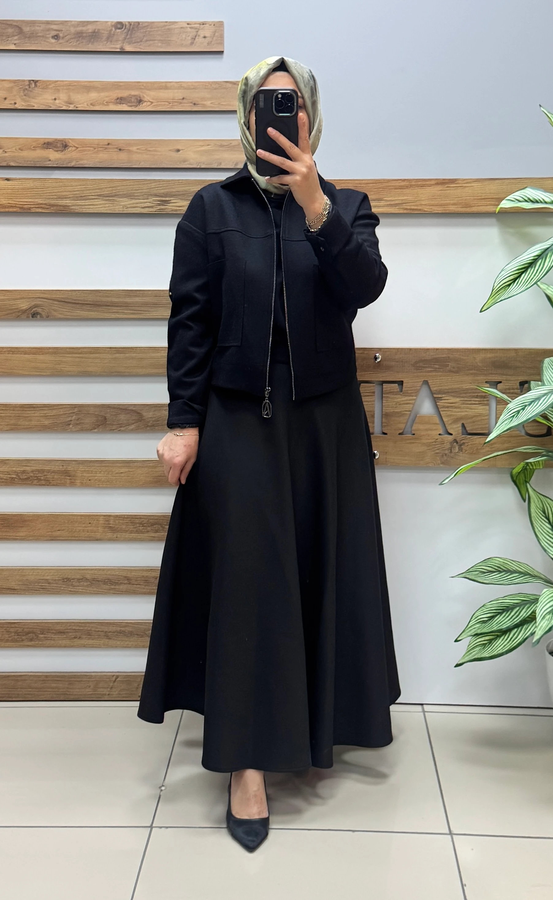 ARMİNE TREND Ceket 25KT517 - SİYAH