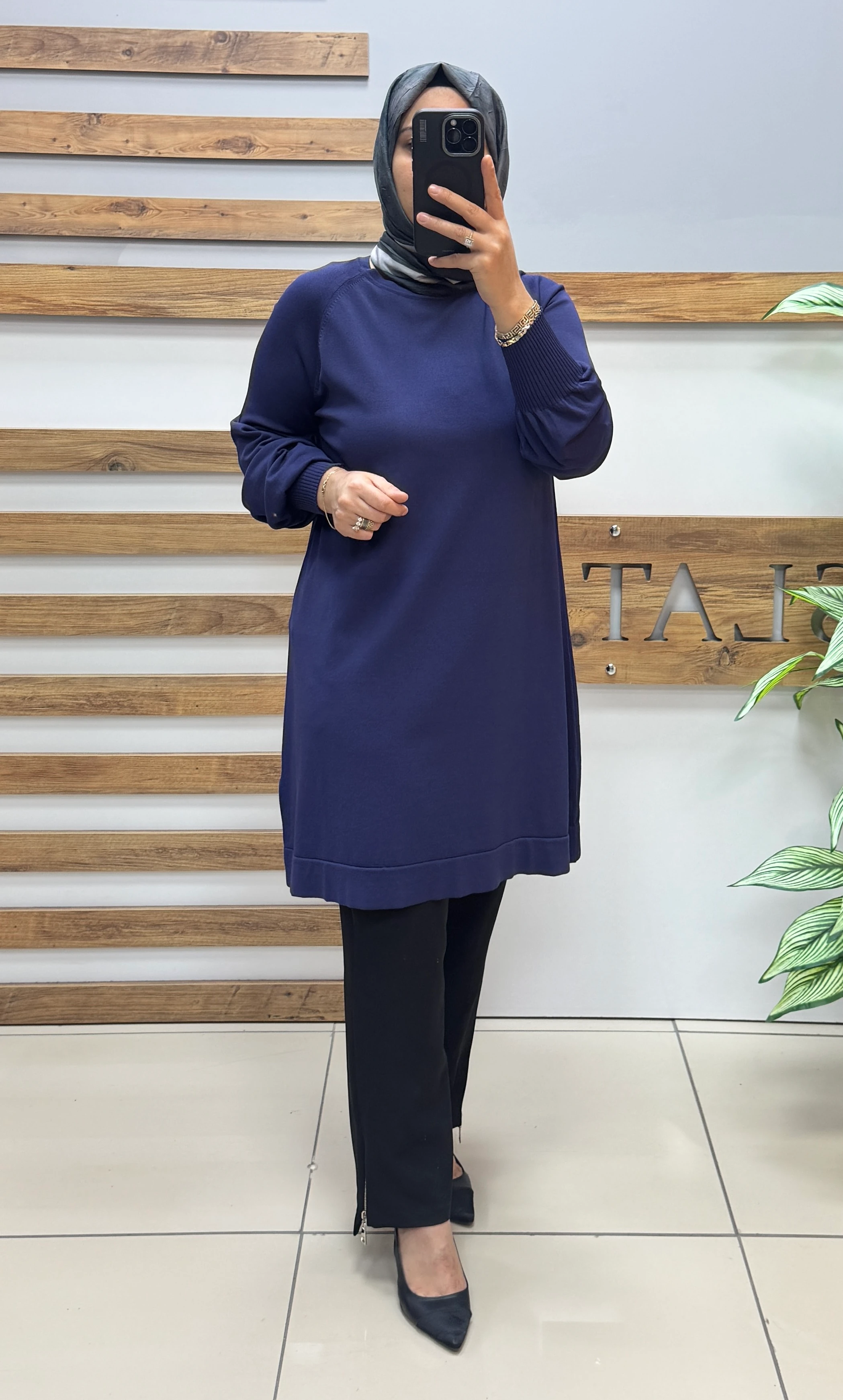 NUSS Merserize Tunik NS-26K500 - LACİVERT