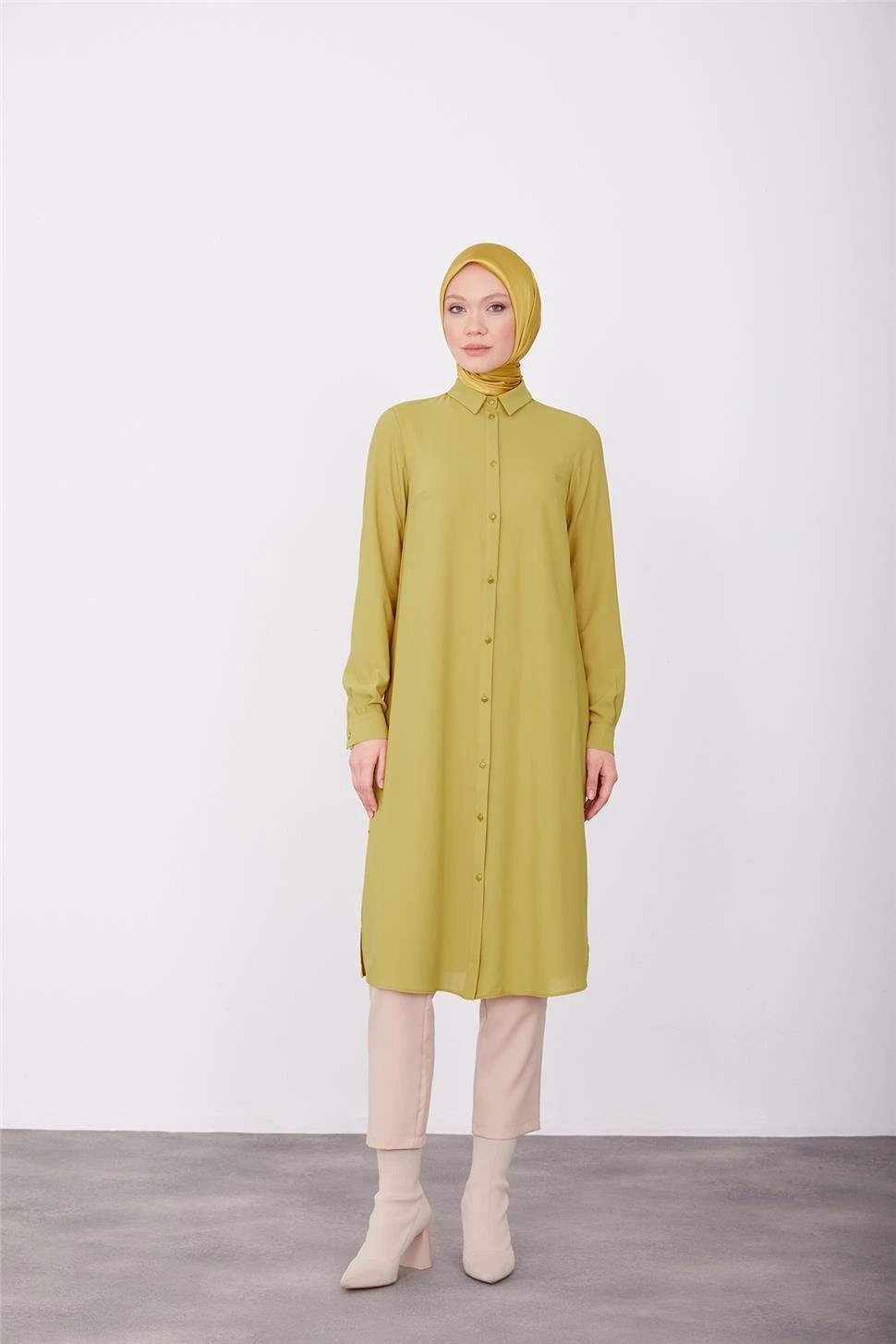 ARMİNE Uzun Kollu Armine Logolu Tunik 23KH411 - ASİT