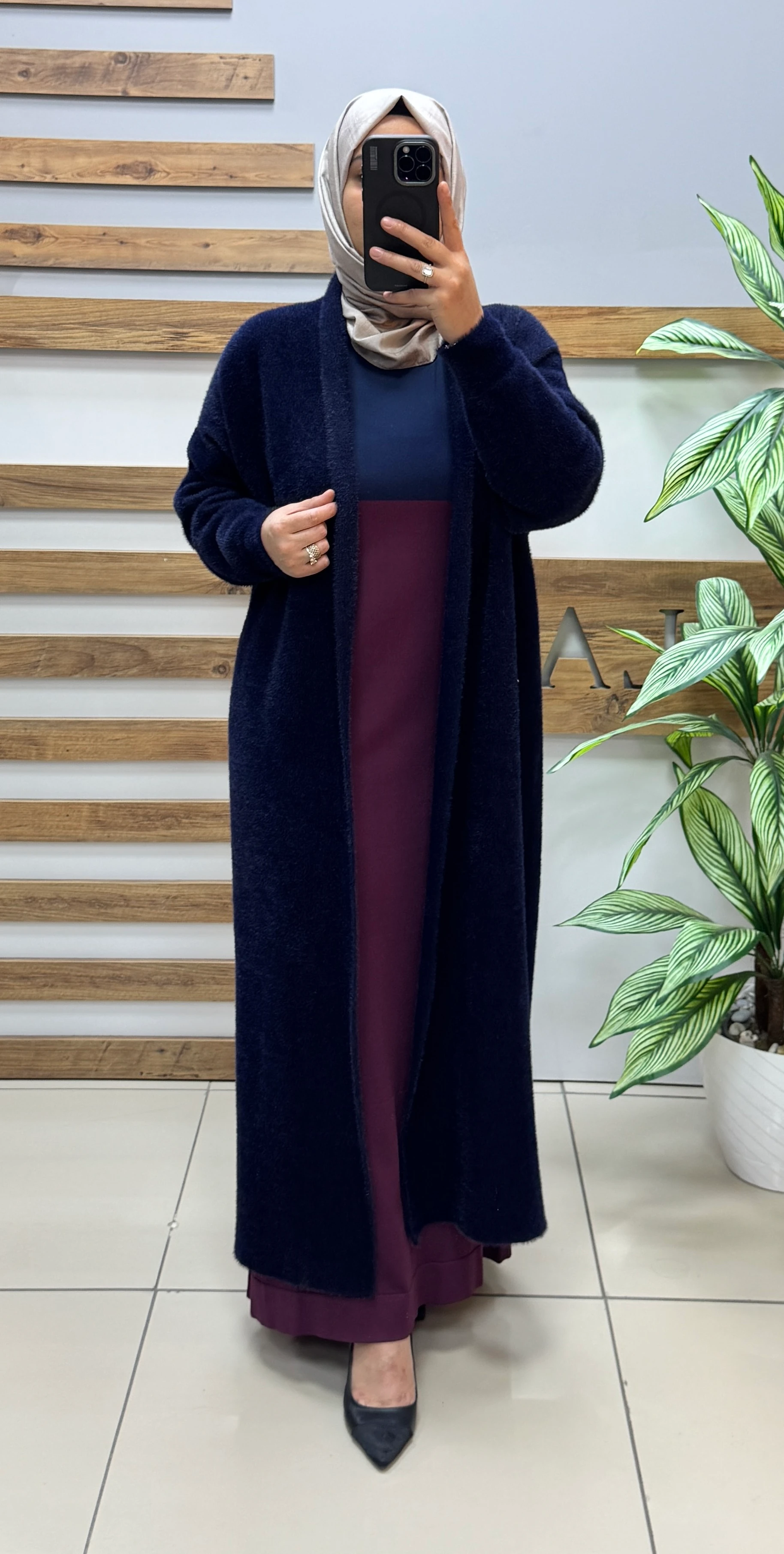 YELLOWMOON Angora Hırka 4142 - LACİVERT