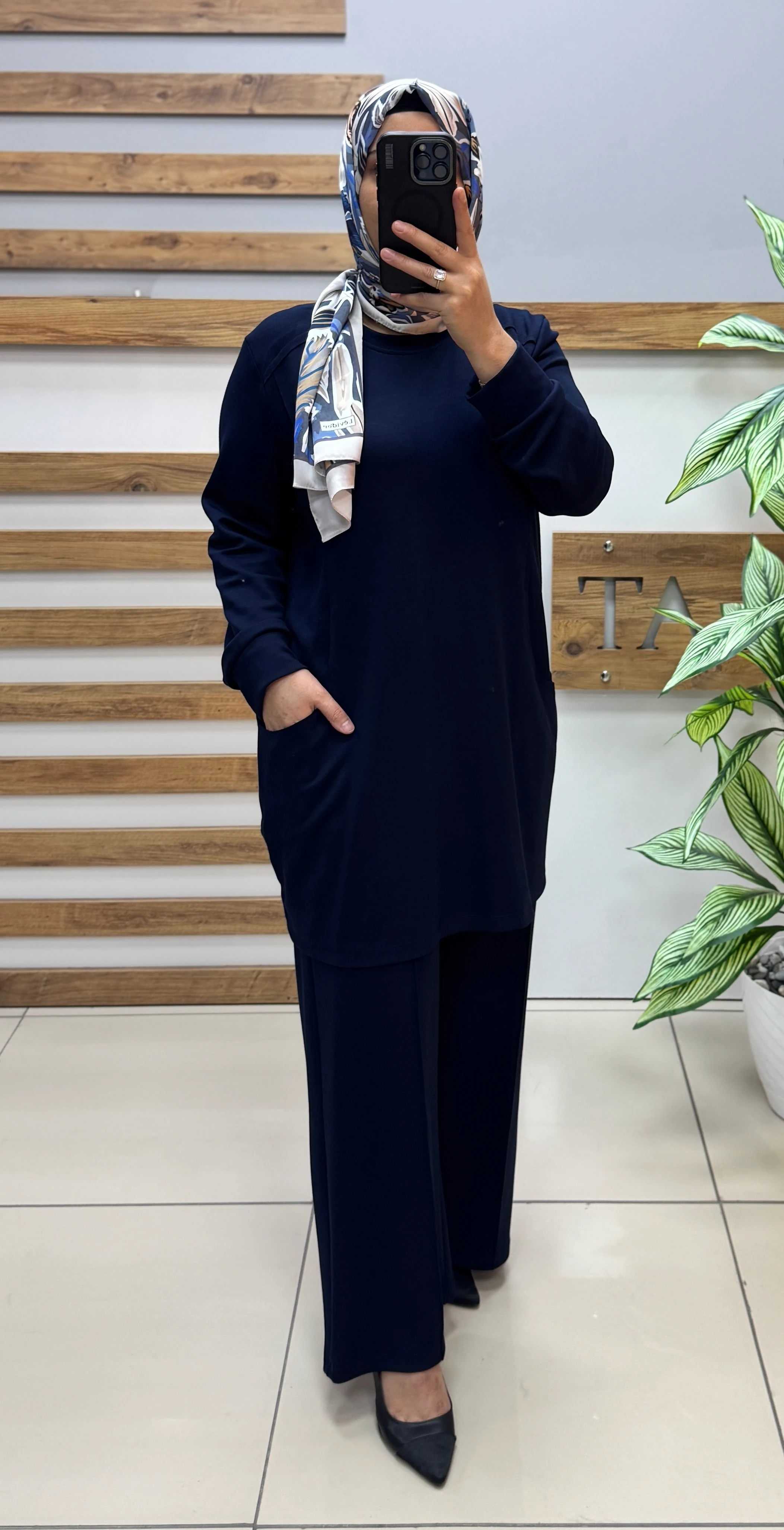 NOSHE Cep Detaylı Spor Takım 4587 - LACİVERT