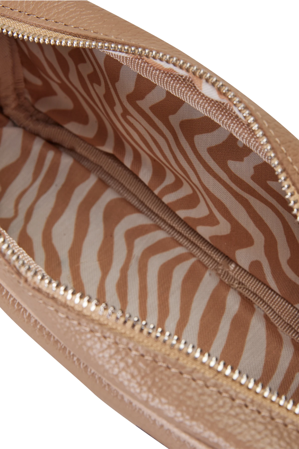 Deri Görünümlü Kutu Form Çanta - vizon