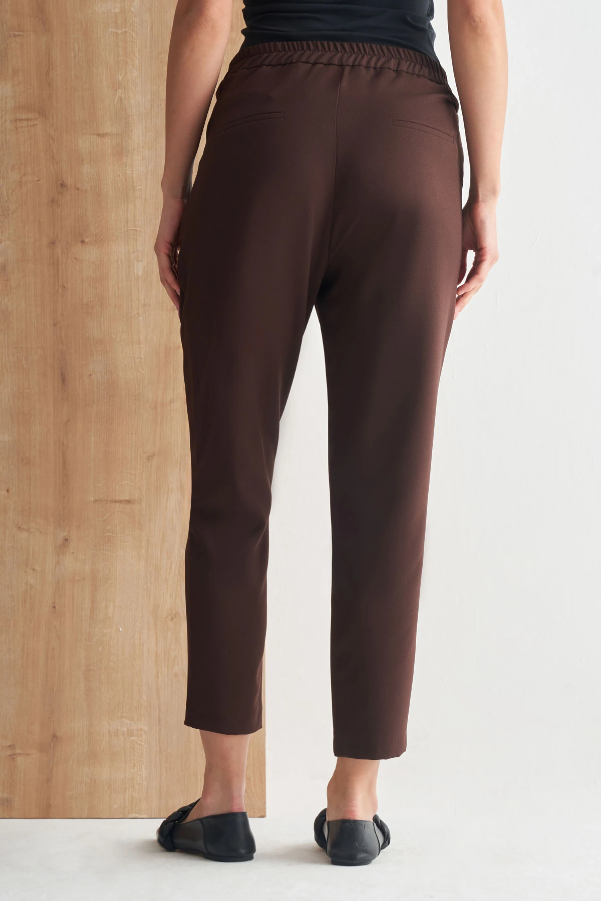 Modern Kesim Rahat Pantolon - kahve