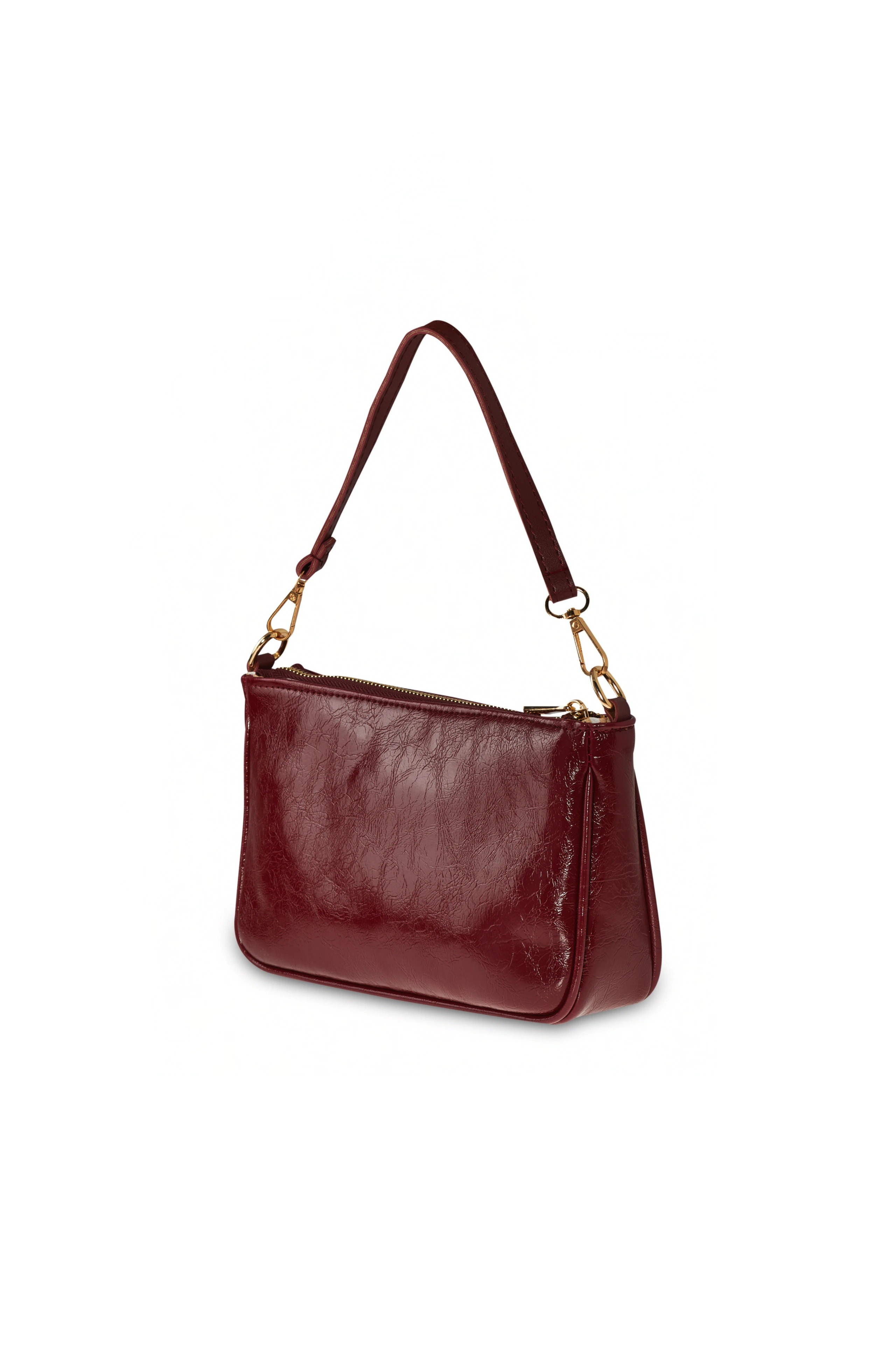 Parlak Deri Görünümlü Çanta