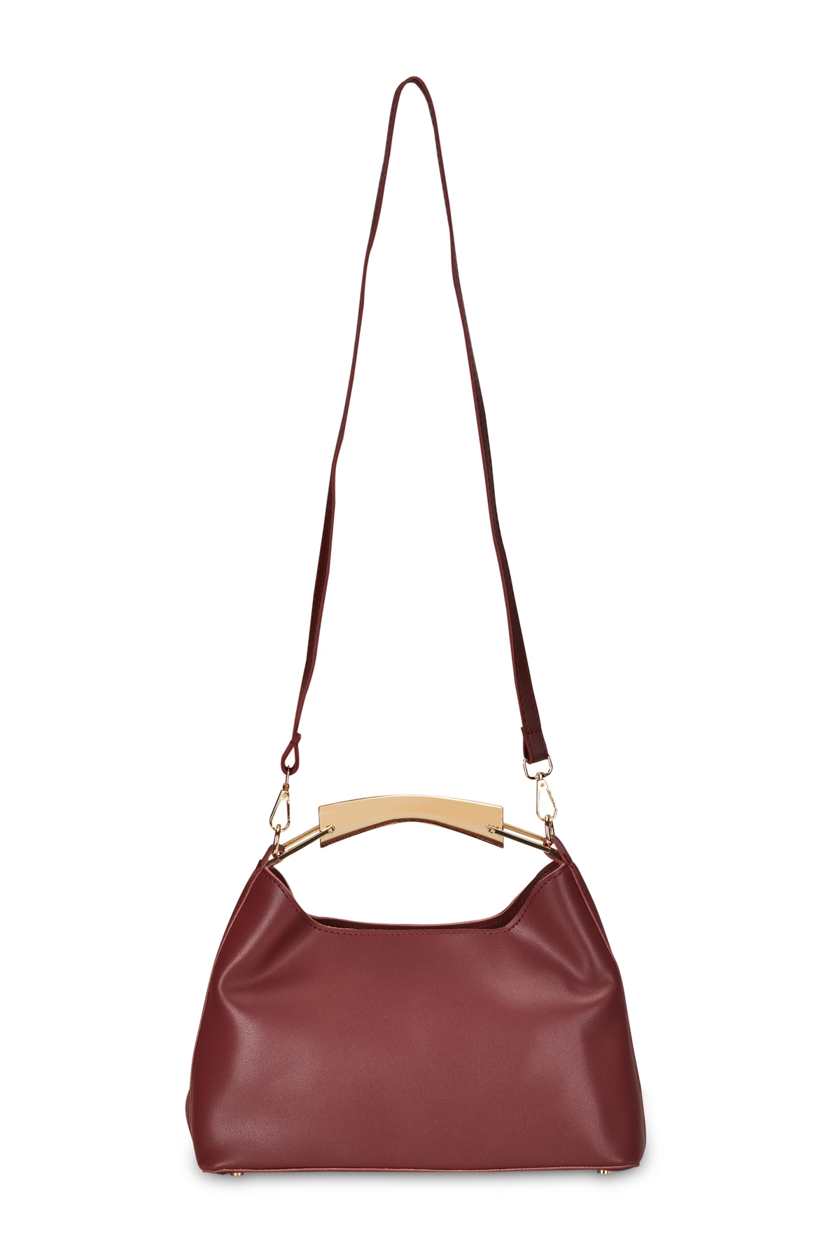 Saten Görünümlü Modern Form Çanta