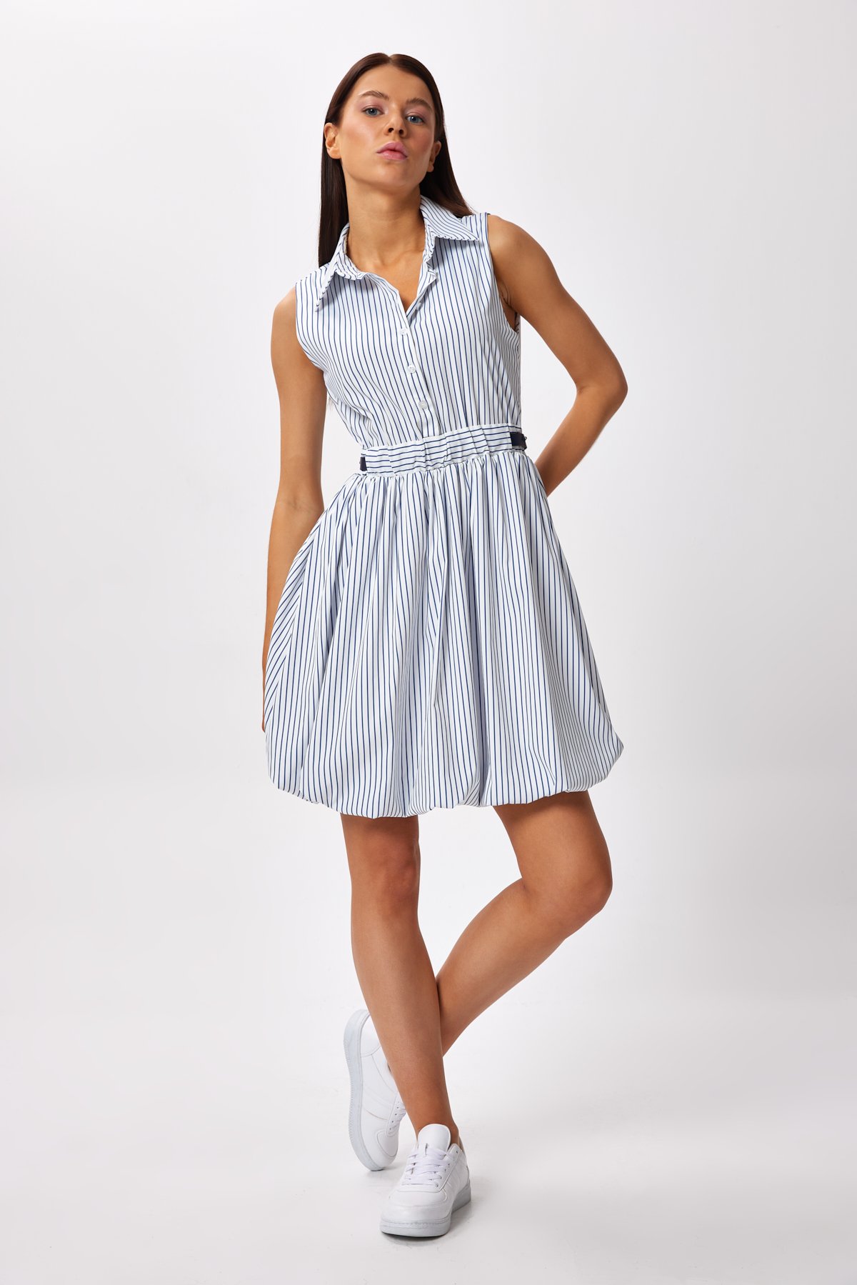 BTK40160 Elbise - indigo