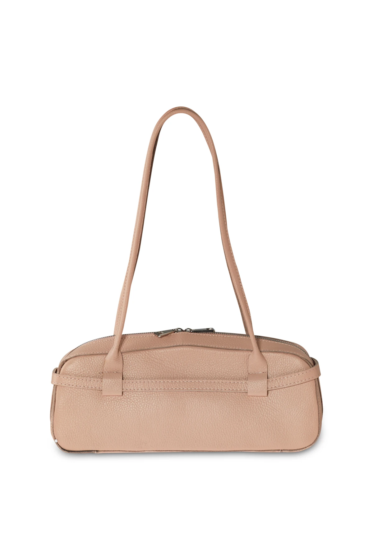 Tokalı Dikdörtgen Form Çanta - pudra