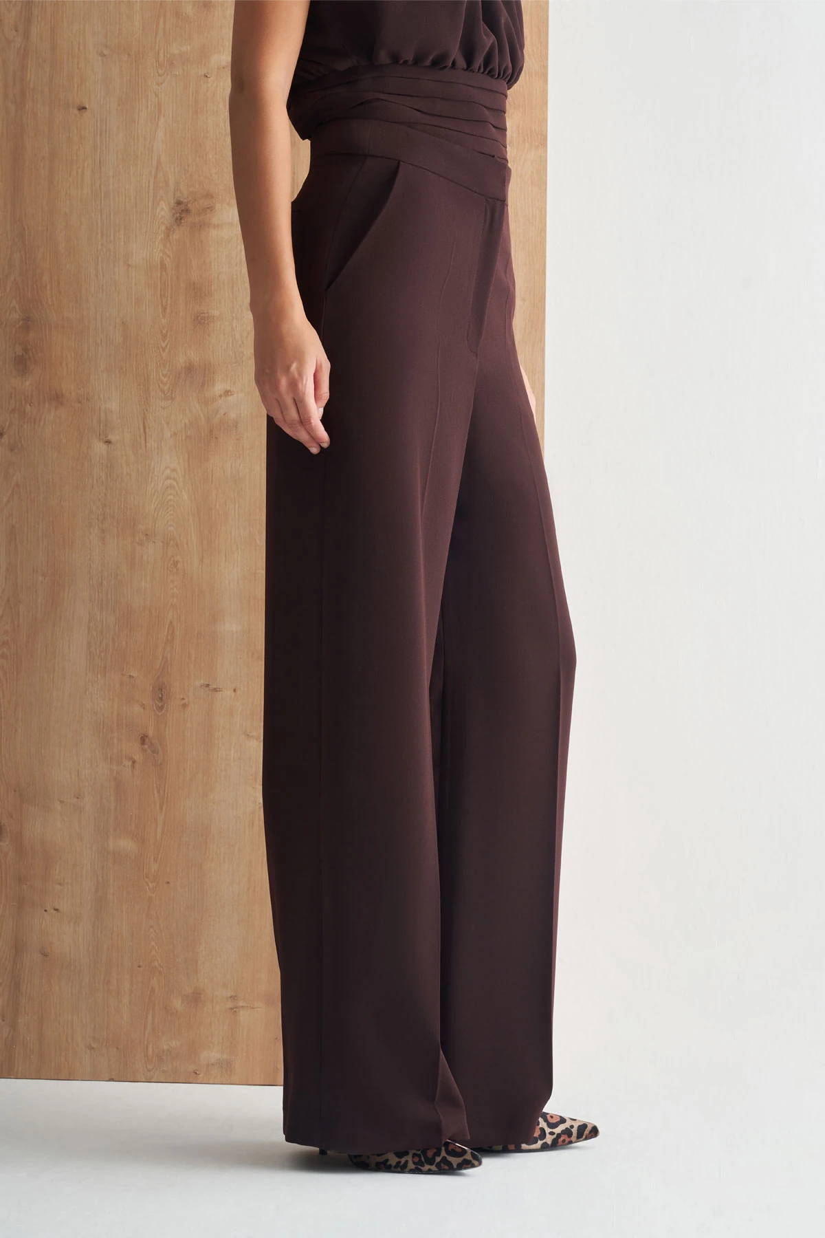 Yüksek Bel Palazzo Pantolon