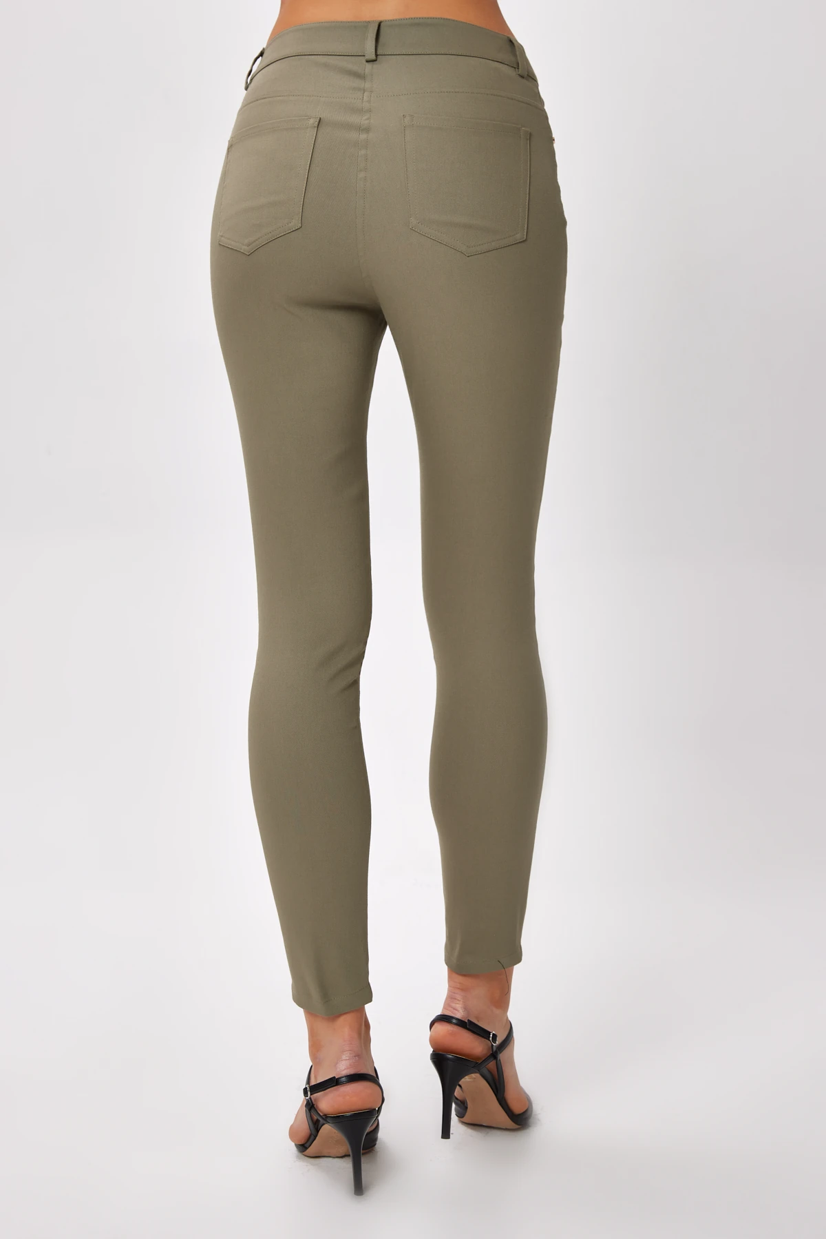 Yüksek Bel Pantolon - haki