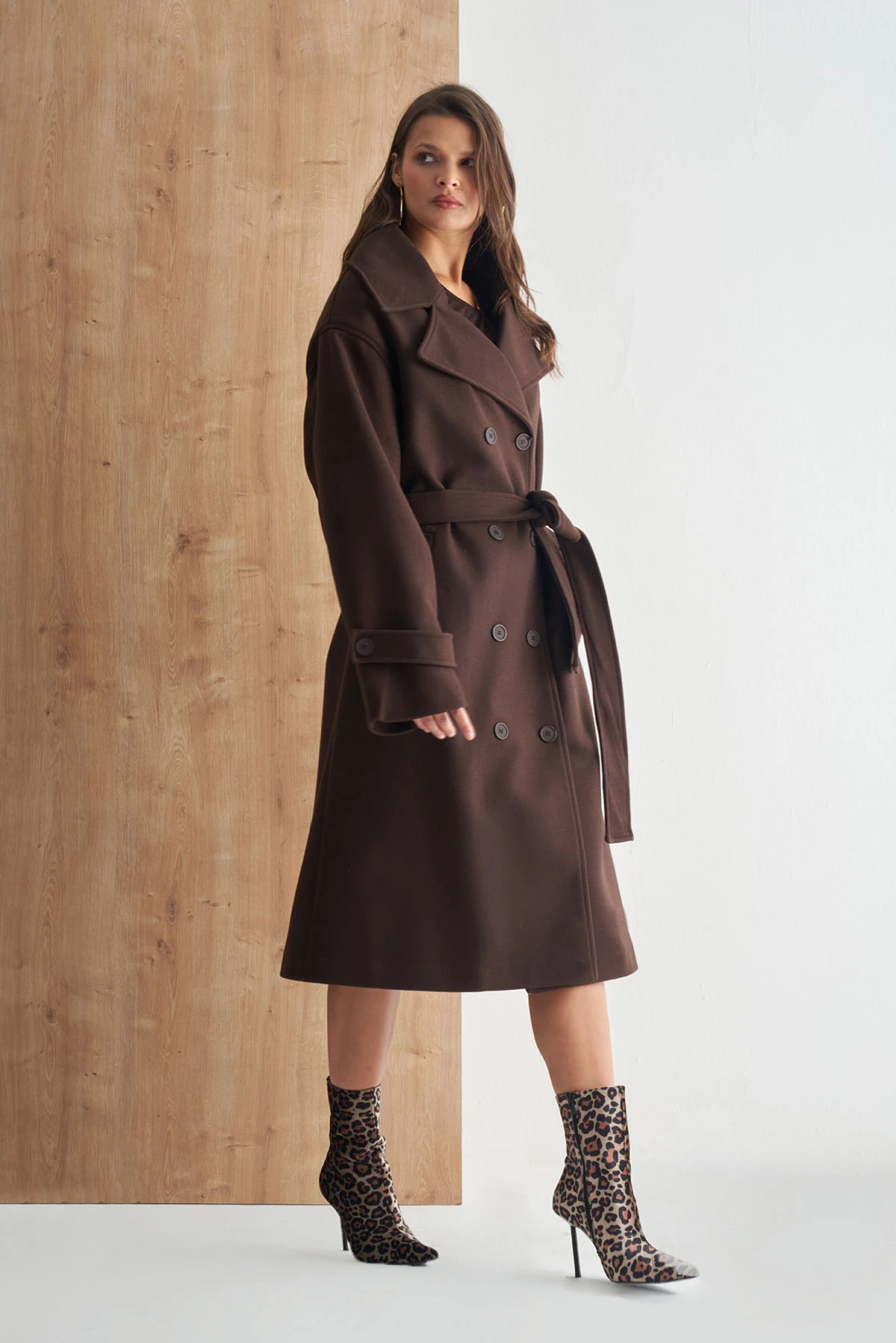 Oversize Premium Kaşe Kaban