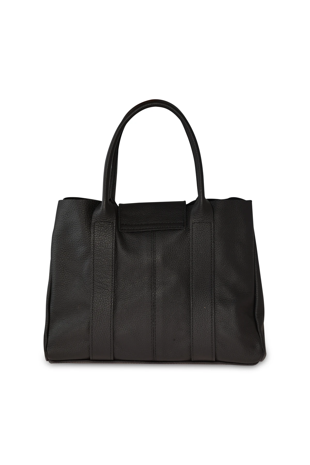 Kapitone Dikişli Klasik Form Çanta - Siyah