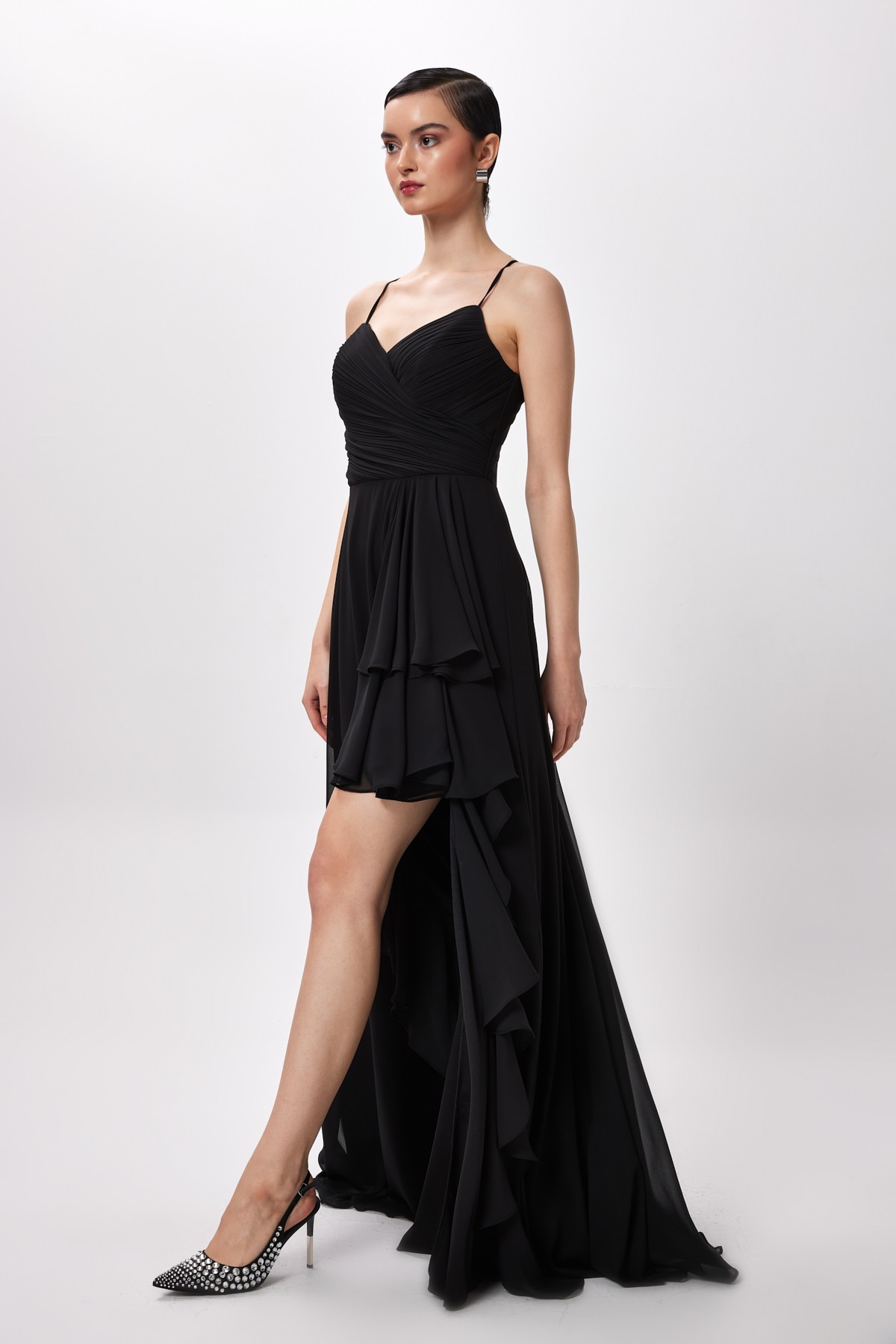 BTK94636 Maxi Boy Abiye Elbise