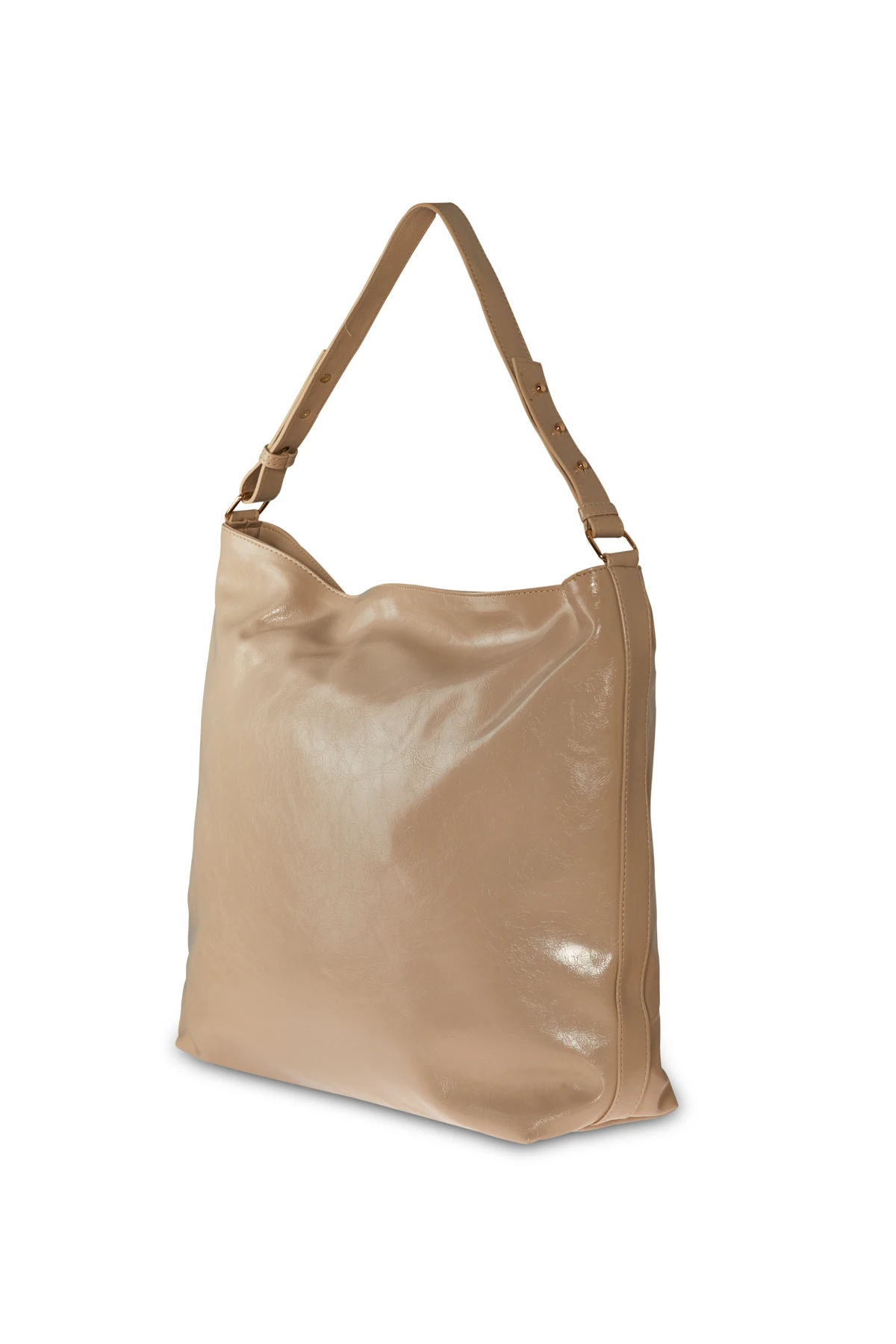 Yumuşak Formlu Oversize Çanta - vizon