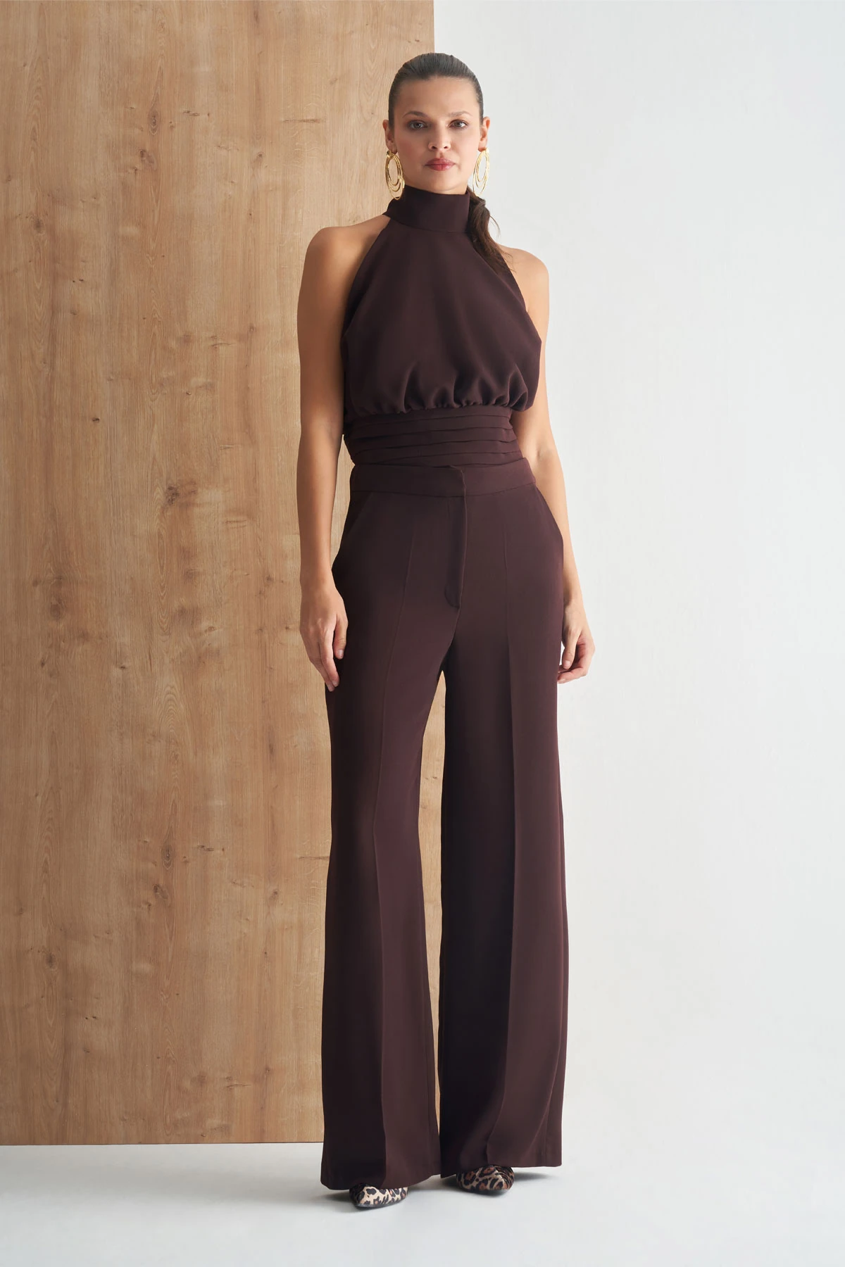 Yüksek Bel Palazzo Pantolon