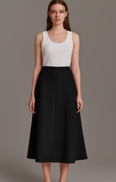 1000051 Casual Midi Boy Etek - Siyah