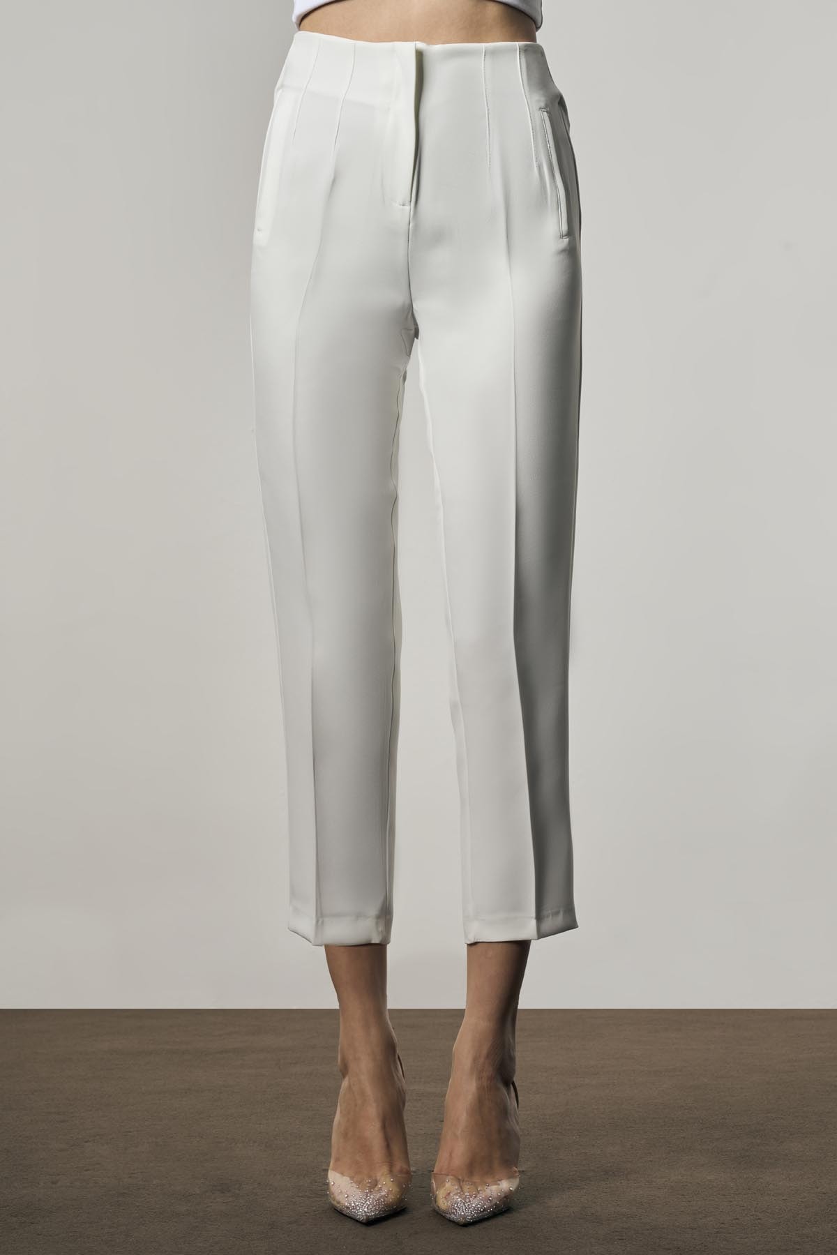 BTK10113 Pantolon - BEYAZ