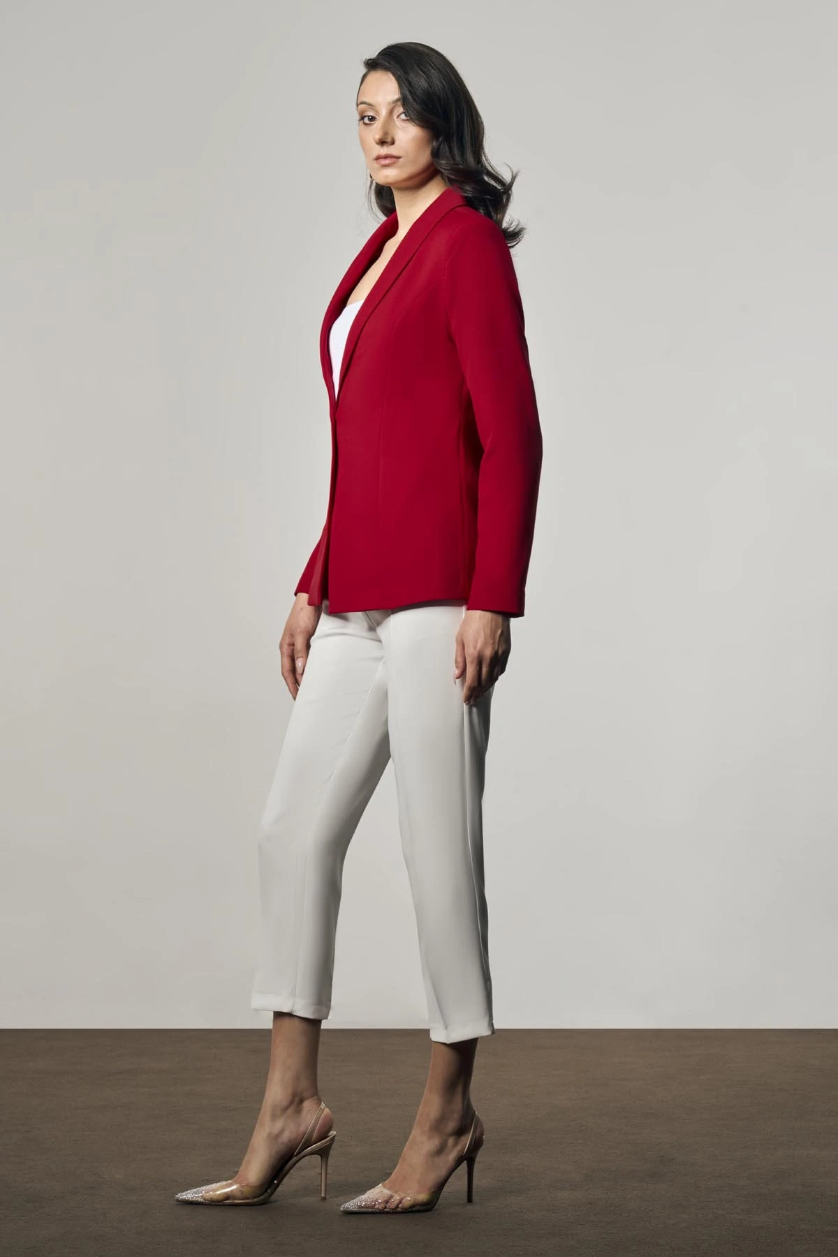 Klasik Blazer Ceket - Kırmızı