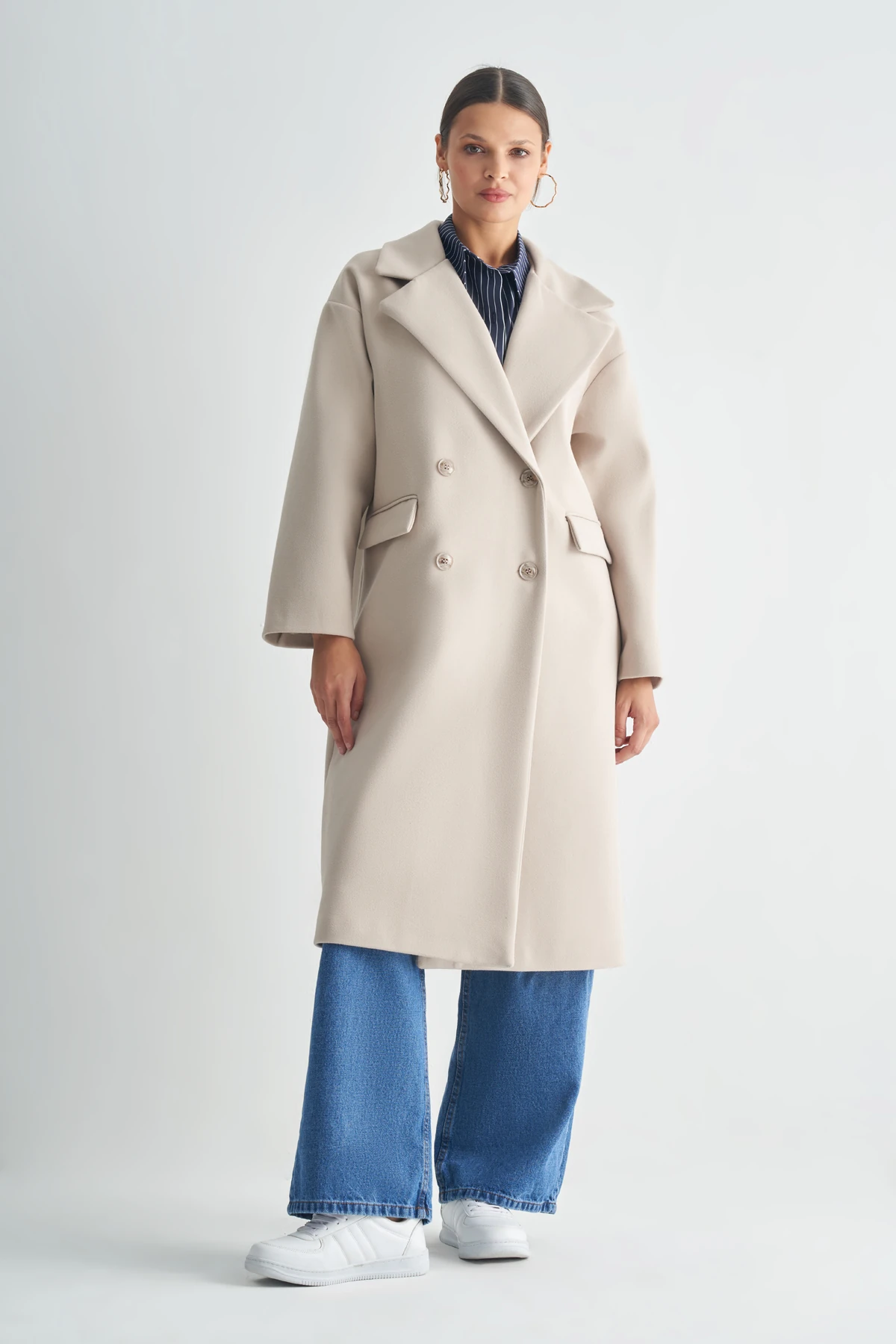 Uzun Premium Kaşe Kaban