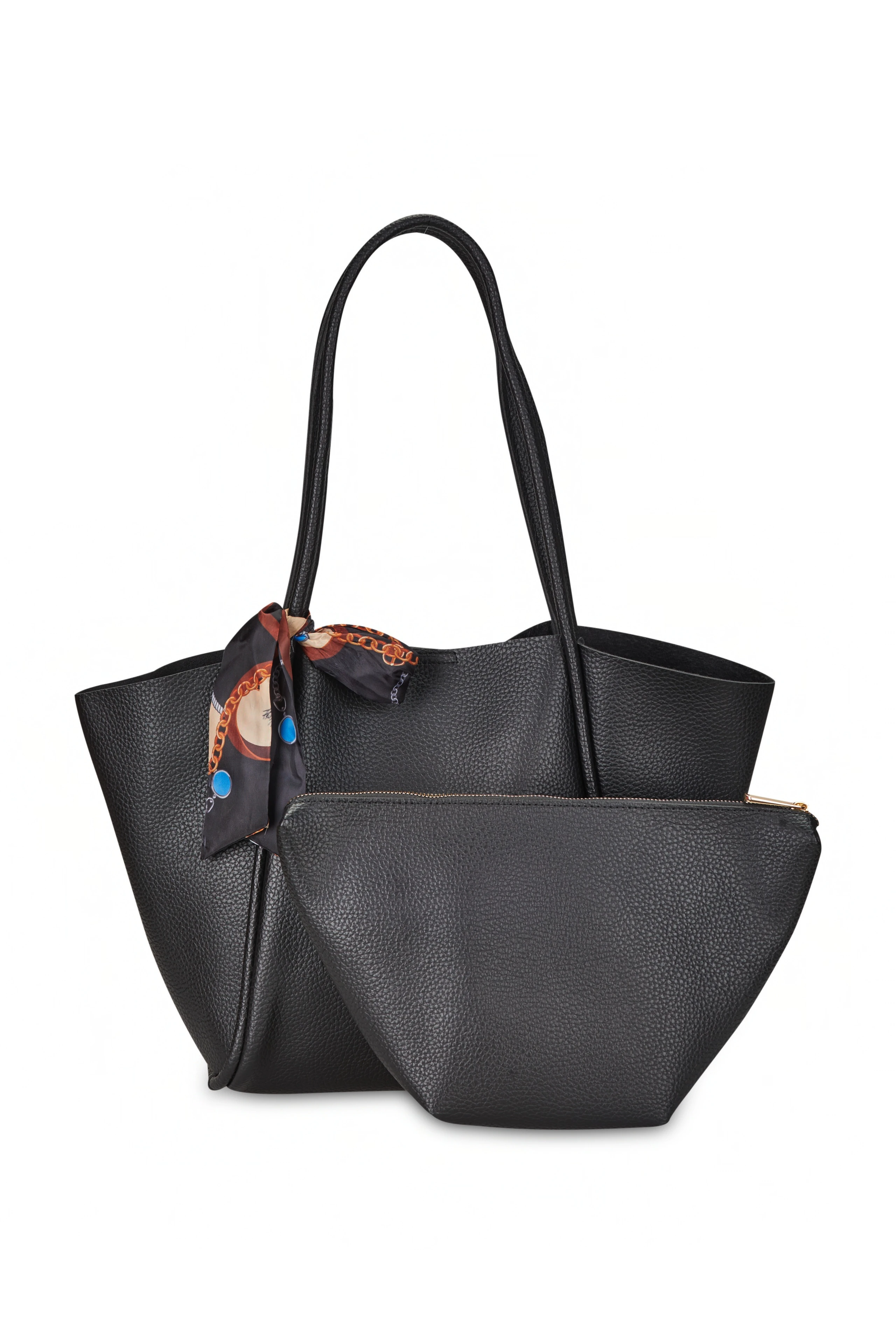 Trapez Formlu Çanta - Siyah