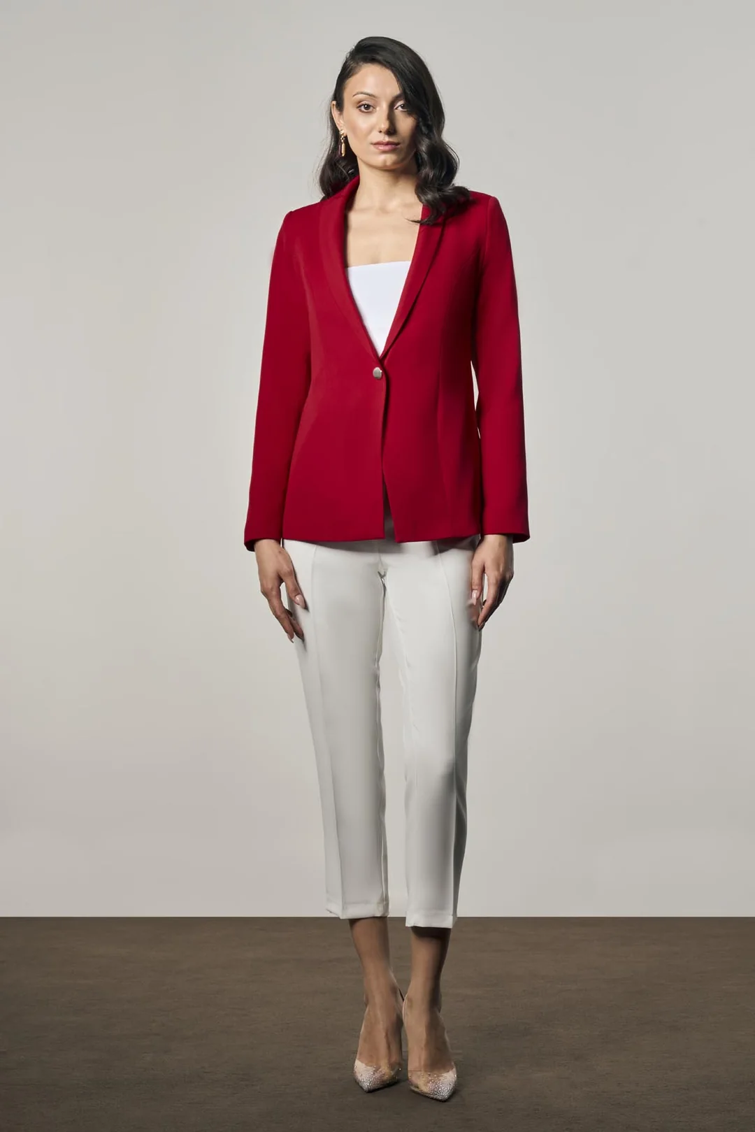 Klasik Blazer Ceket - Kırmızı