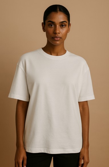 1000034 Duz Casual T-Shırt - BEYAZ