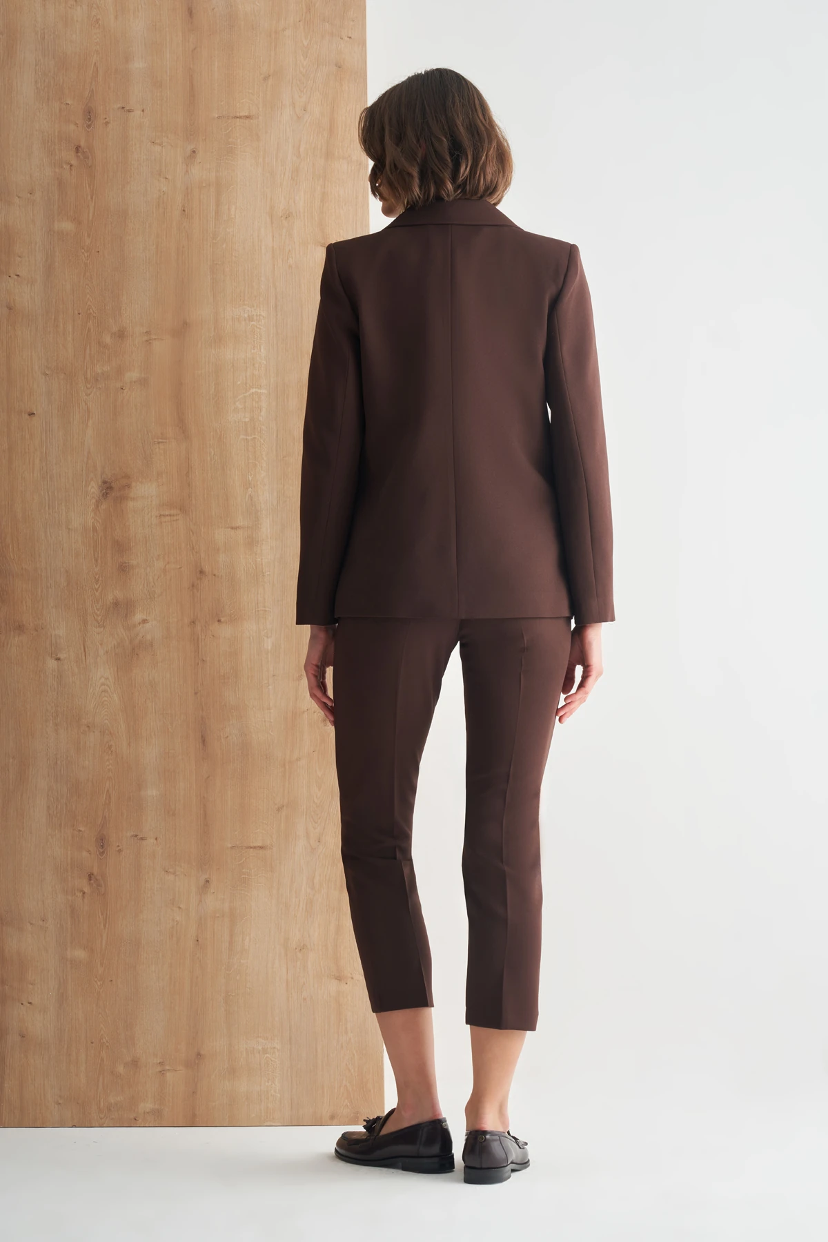 Oversize Blazer Ceket - kahve