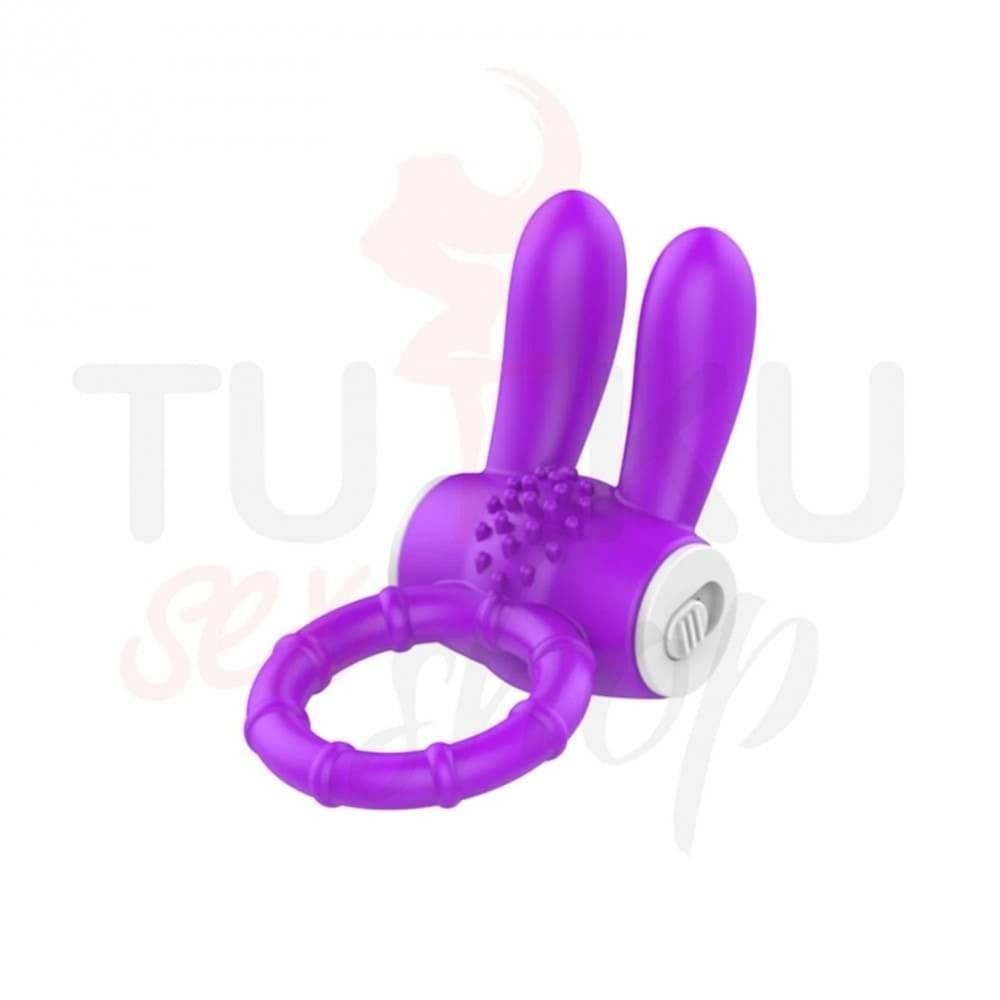 Tavşan Başlıklı Titreşimli Penis Halkası