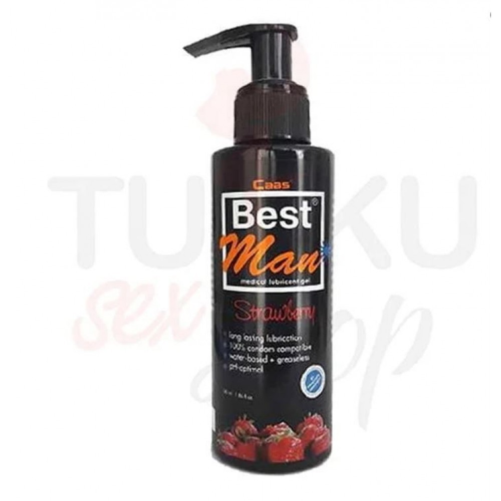 Cabs Best Man 150 ml Çilekli Su Bazlı Kayganlaştırıcı Jel