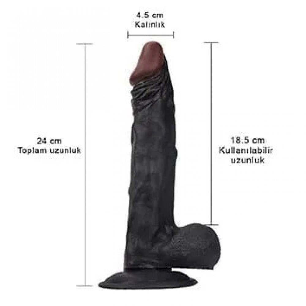 Owen’s 24 cm Zenci Gerçekçi Dildo 