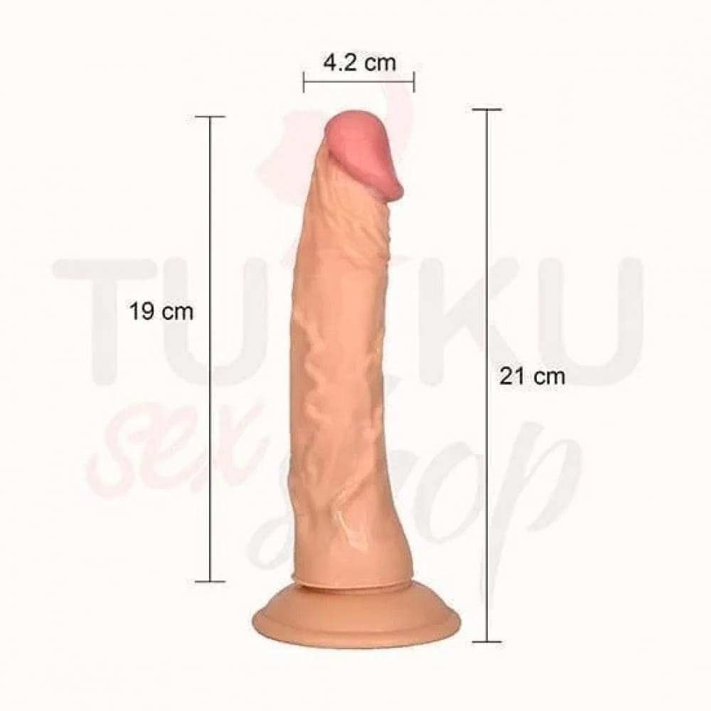 21 cm Uzun ve Kalın Strapon Dildo – Testissiz Gerçekçi Yapı