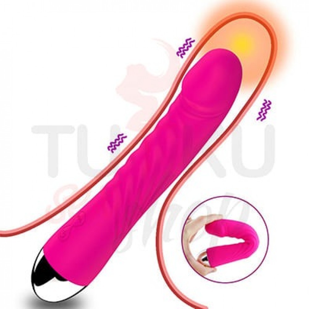 Rose Renkli G Noktası Uyarıcı Titreşimli Vibratör – 10 Modlu IPX7 Su Geçirmez