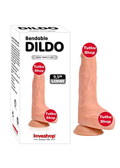 24 cm Kıkırdaklı Gerçekçi Dildo – Ultra Yumuşak ve Strapon Uyumlu
