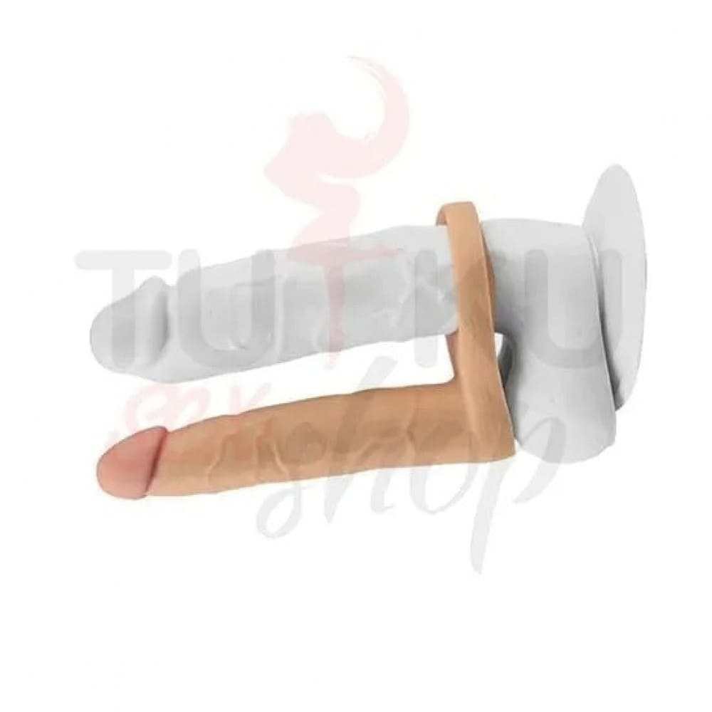 16 cm Halkalı Titreşimli Anal Dildo 