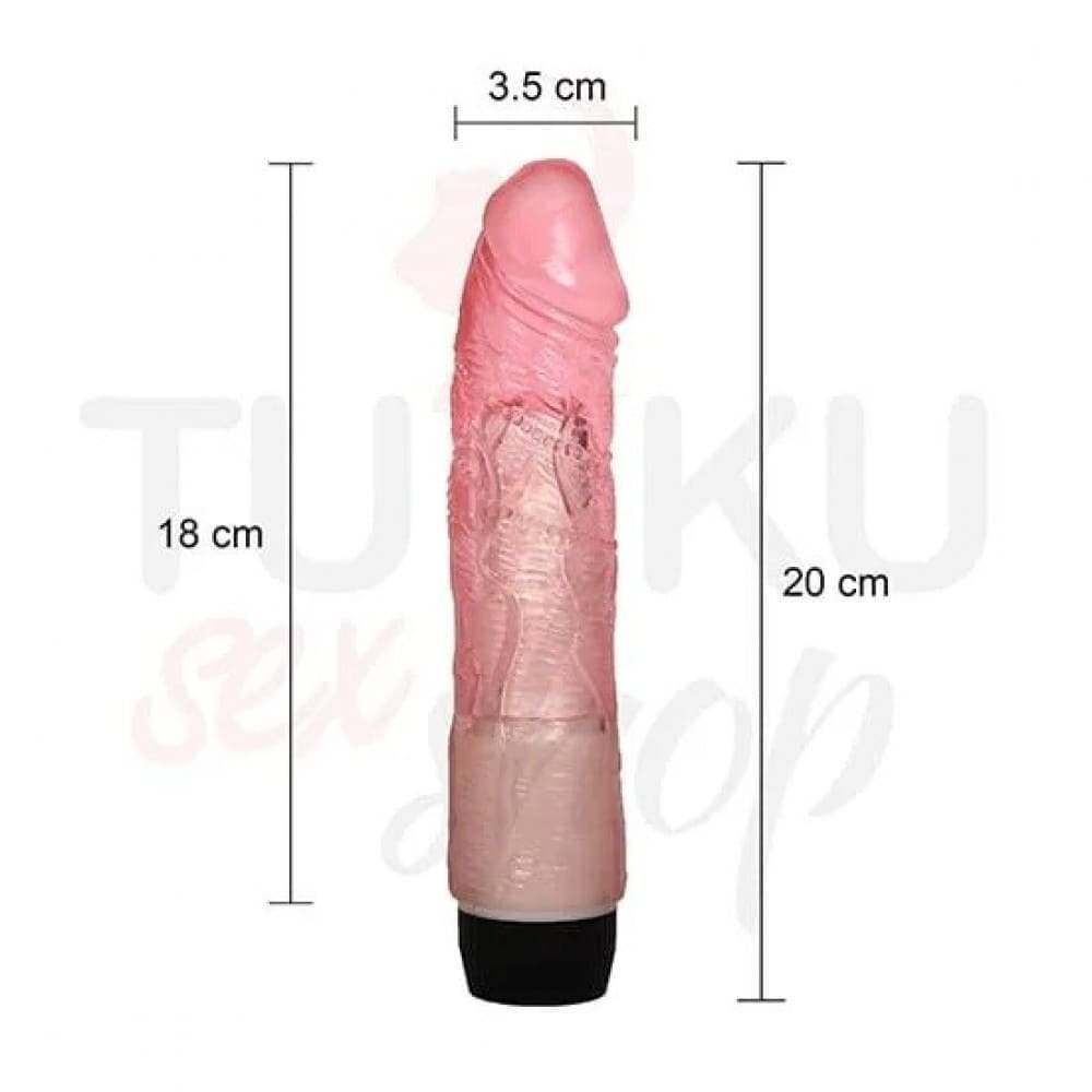 20 cm Titreşimli Jel Vibratör 