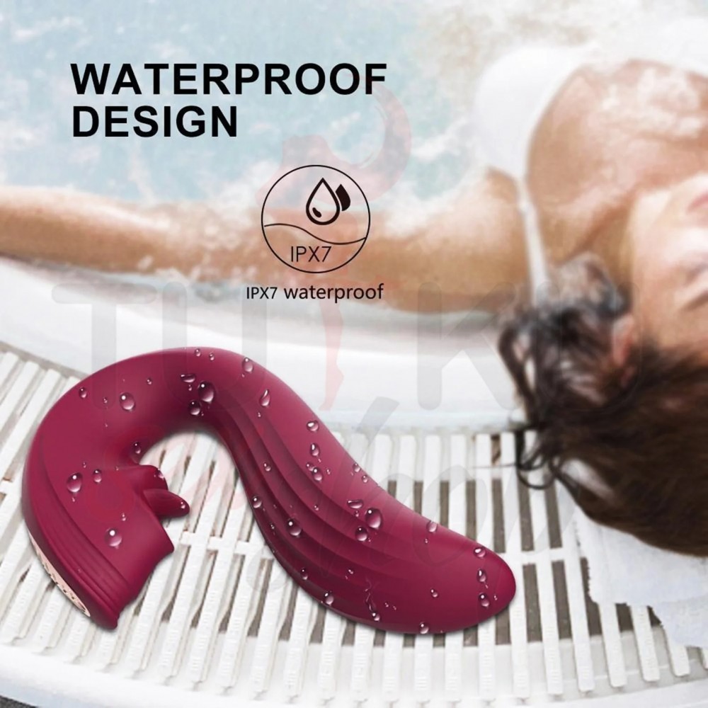 2’si 1 Arada G-Spot & Klitoris Dil Vibratörü – 45° Ayarlanabilir Başlık, Su Geçirmez