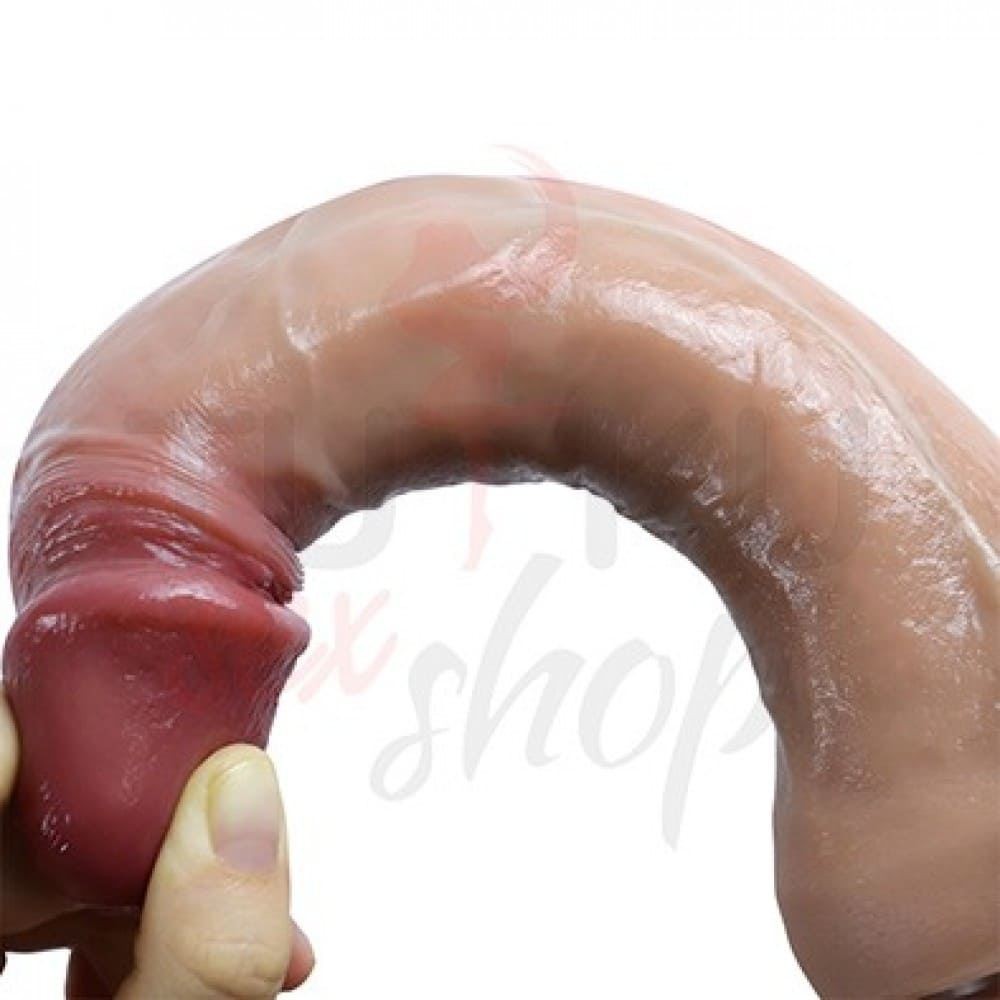 Ultra Yumuşak 22 cm Gerçekçi Dildo – Vantuzlu Damarlı Yapı