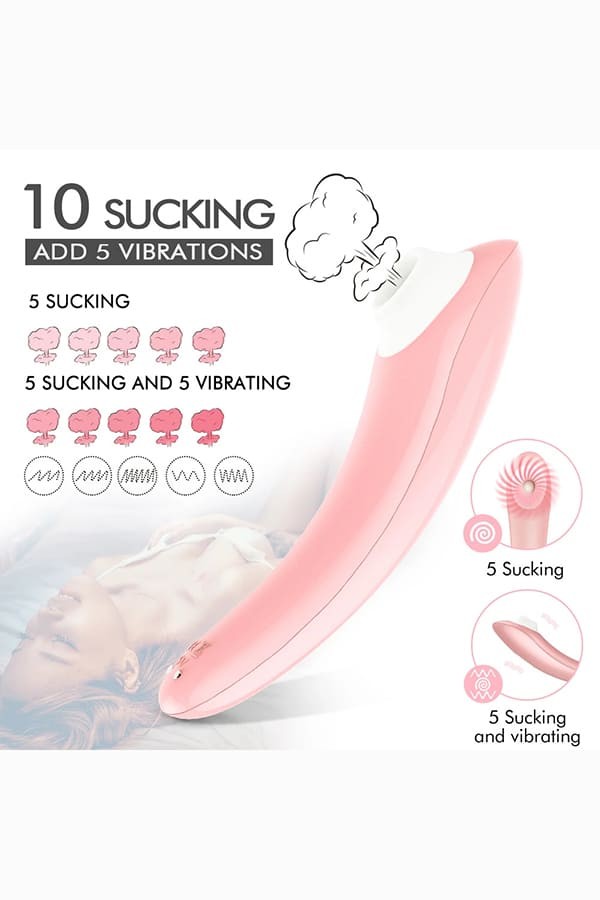 Screaming Pro Şarjlı 2 in 1 Klitoris Emiş ve Meme Ucu Masaj Vibratörü